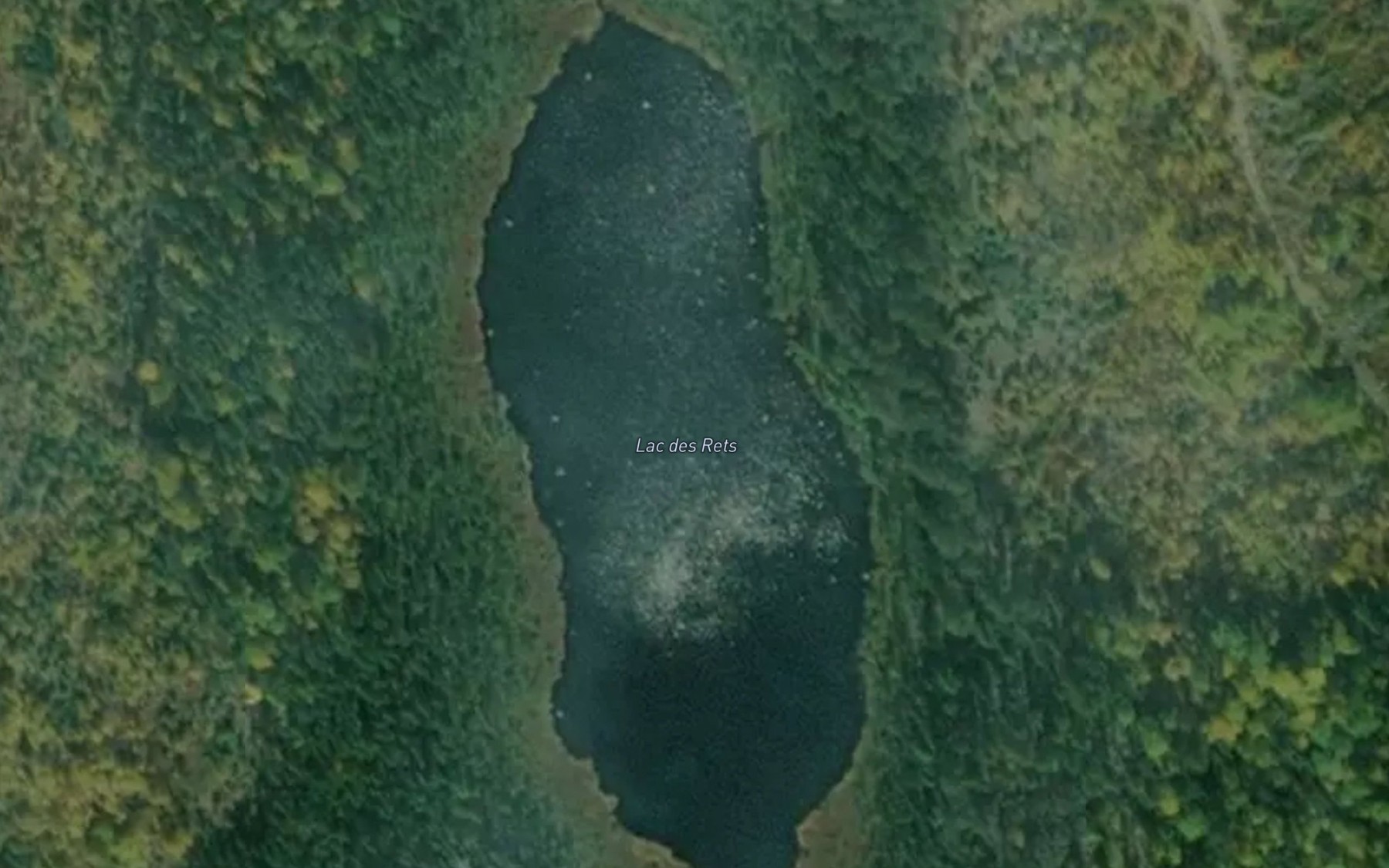 Satellite map of the Lac des Rets
