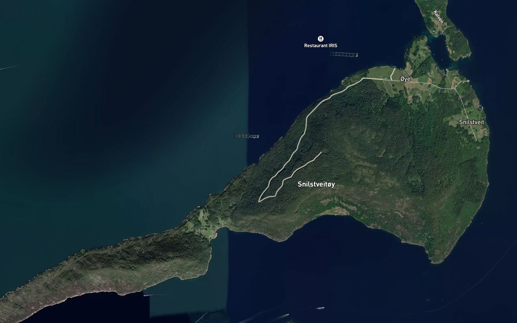 Satellite map of the Saetravika