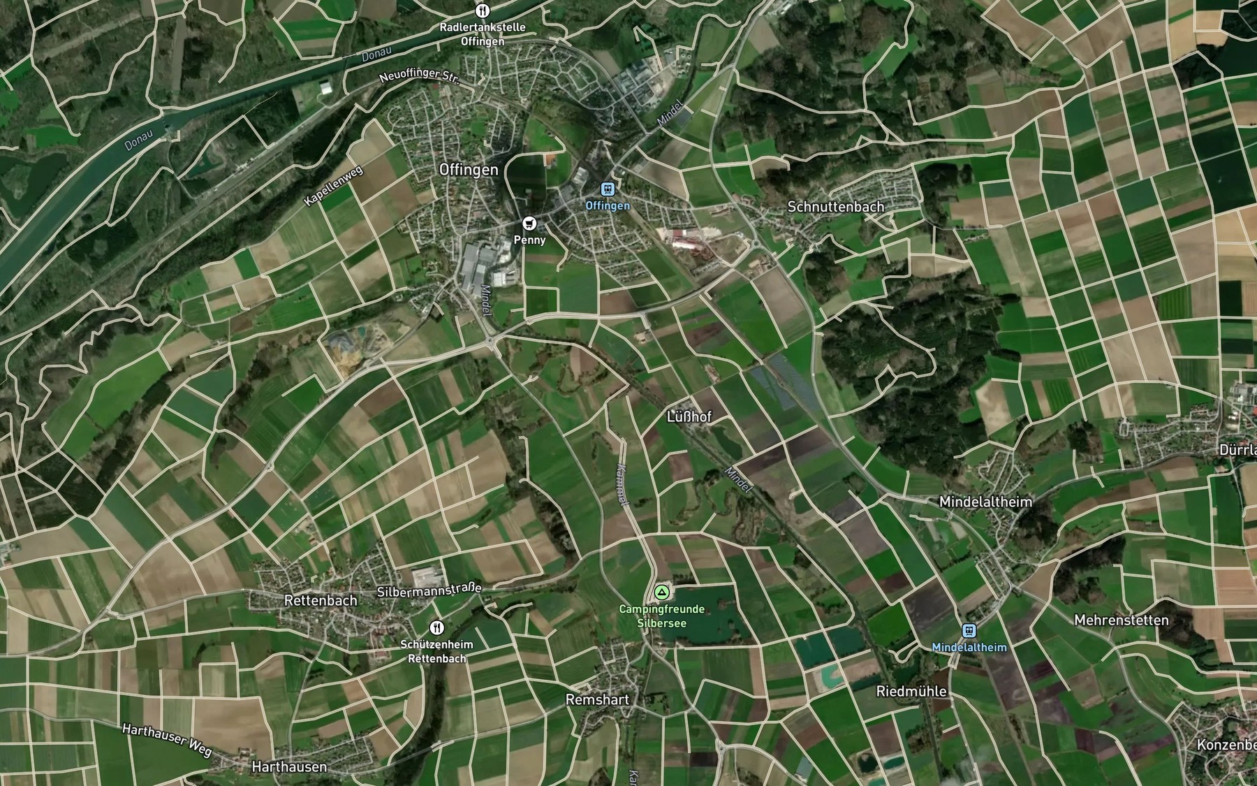 Satellite map of the Kammel