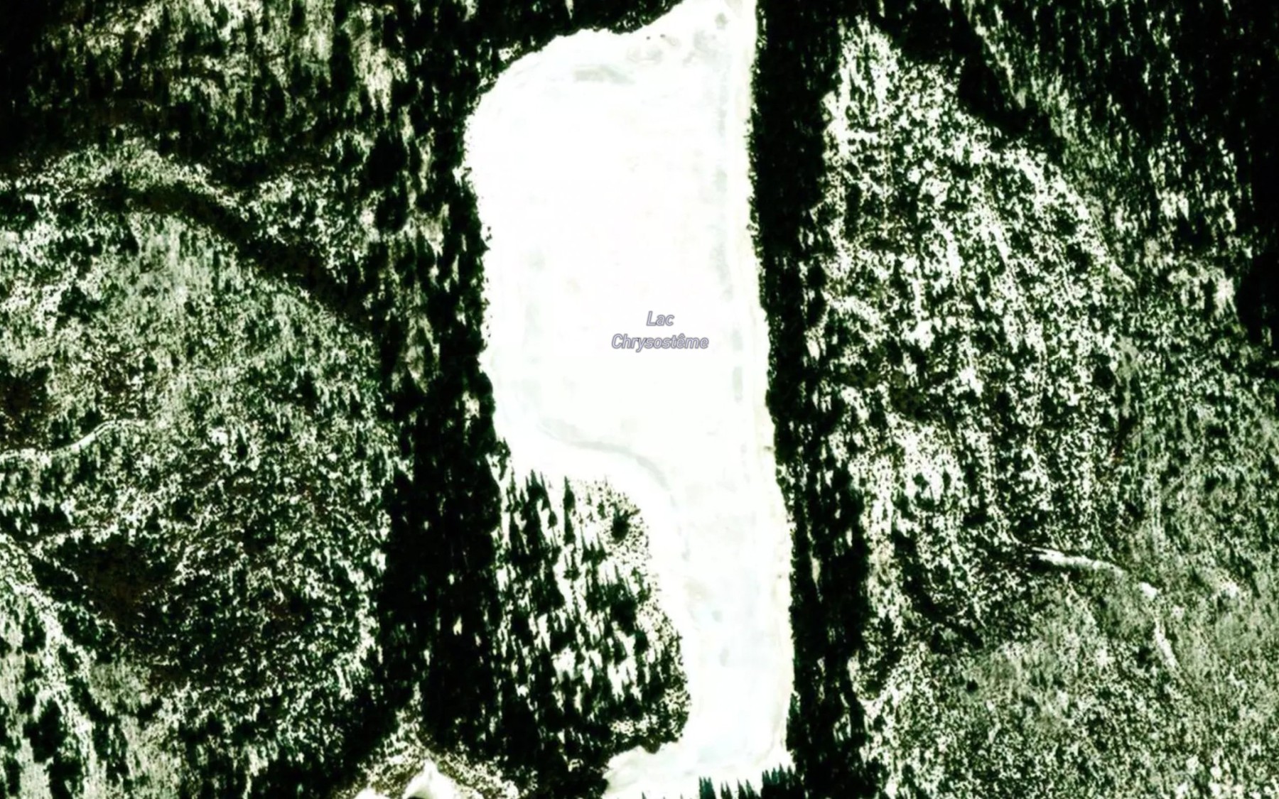 Satellite map of the Lac Chrysosteme