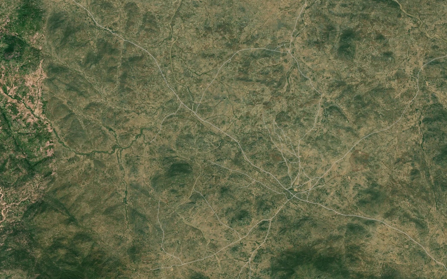 Satellite map of the River Nyaja
