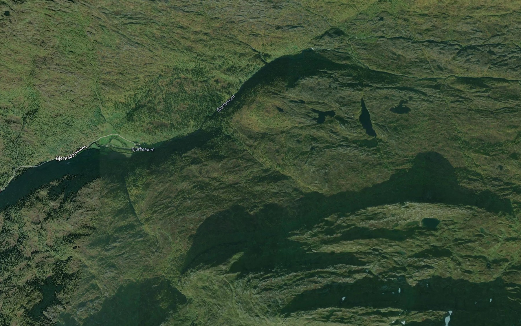Satellite map of the Tverraga