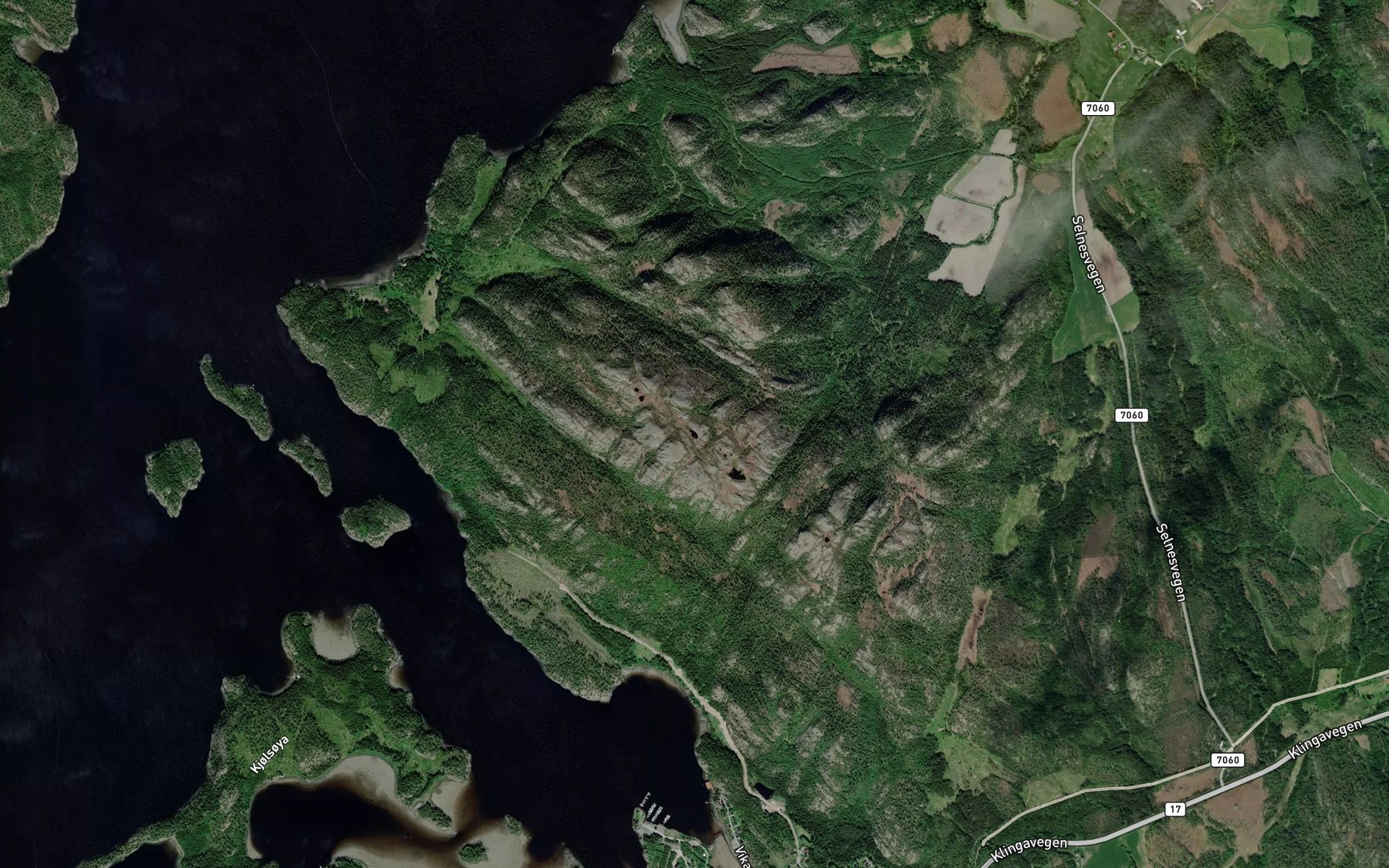 Satellite map of the Midtitjonna