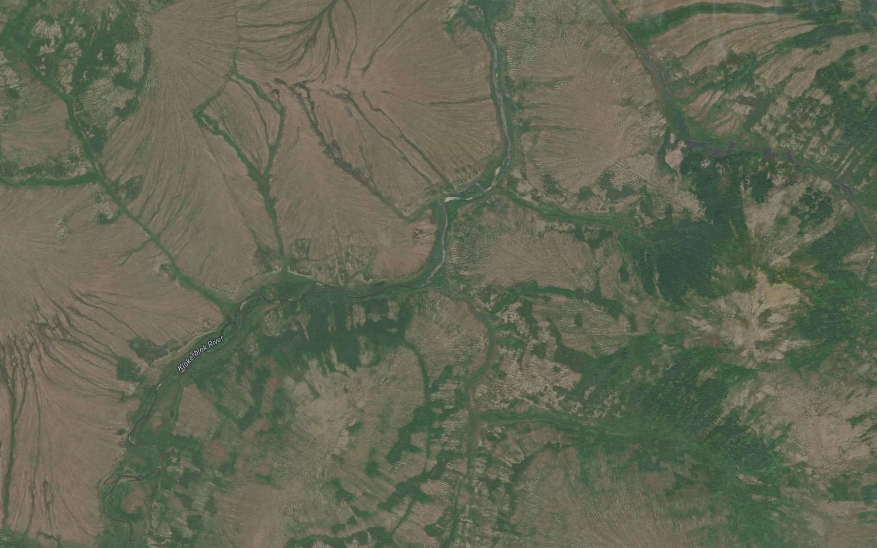 Satellite map of the Lost Creek