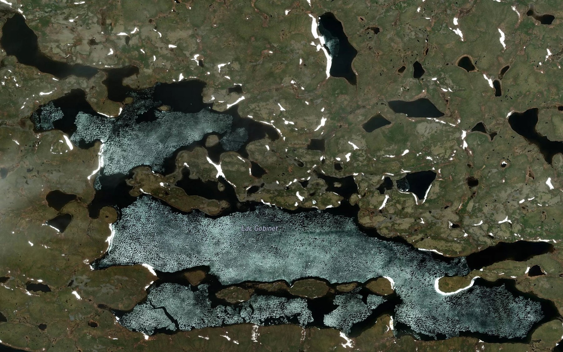 Satellite map of the Lac Gobinet