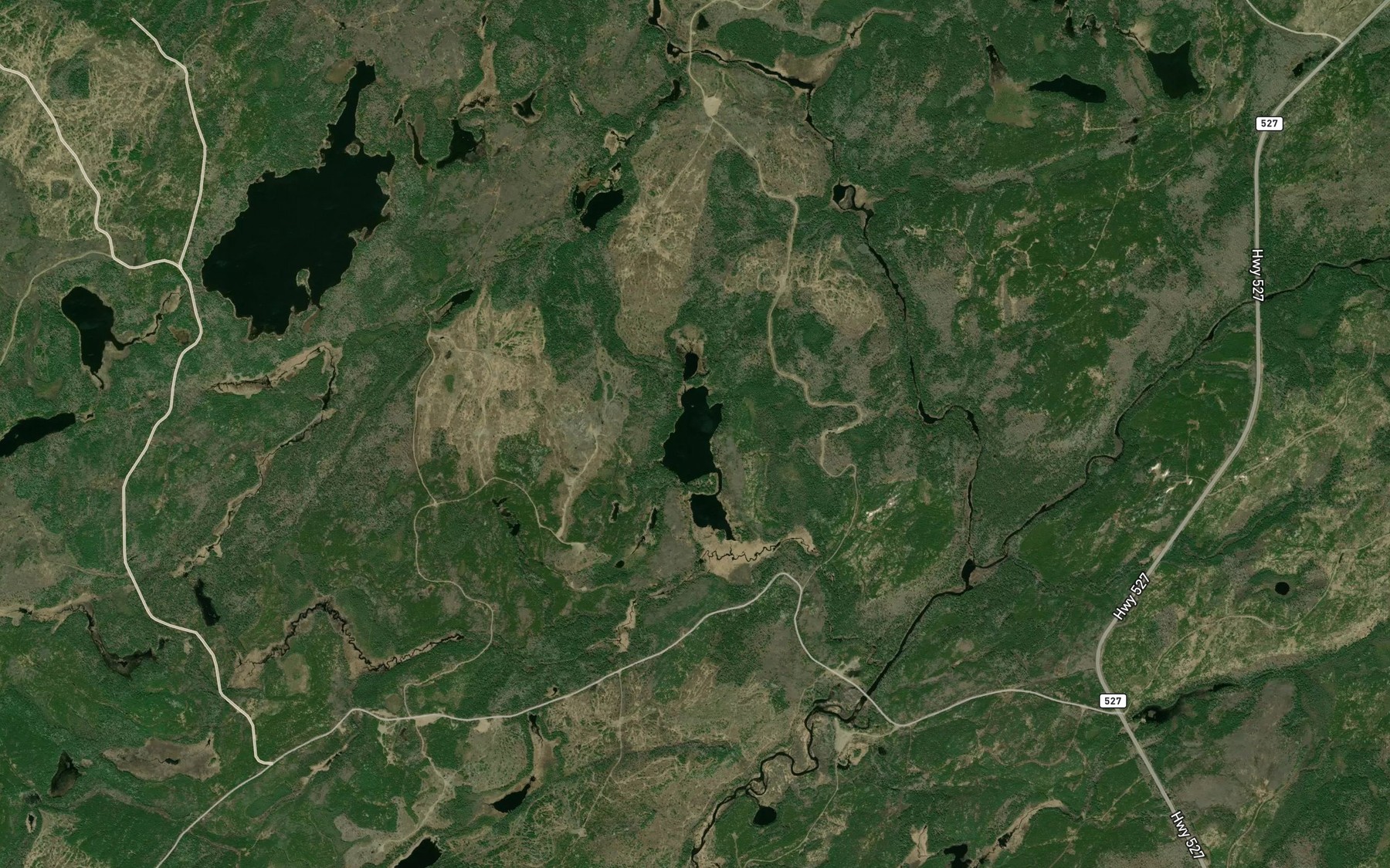 Satellite map of the Voutilainen Lake