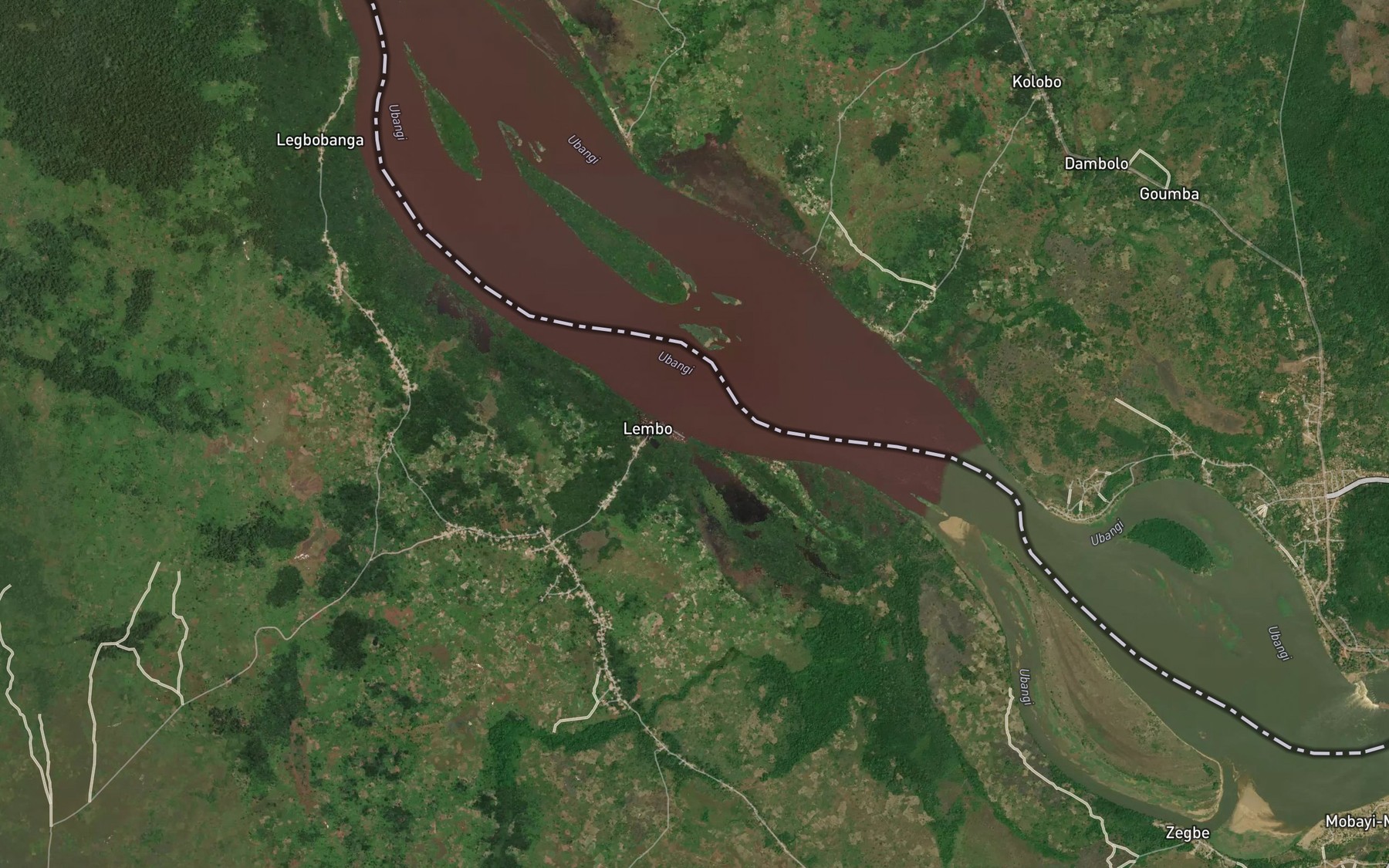 Satellite map of the Gubigbi