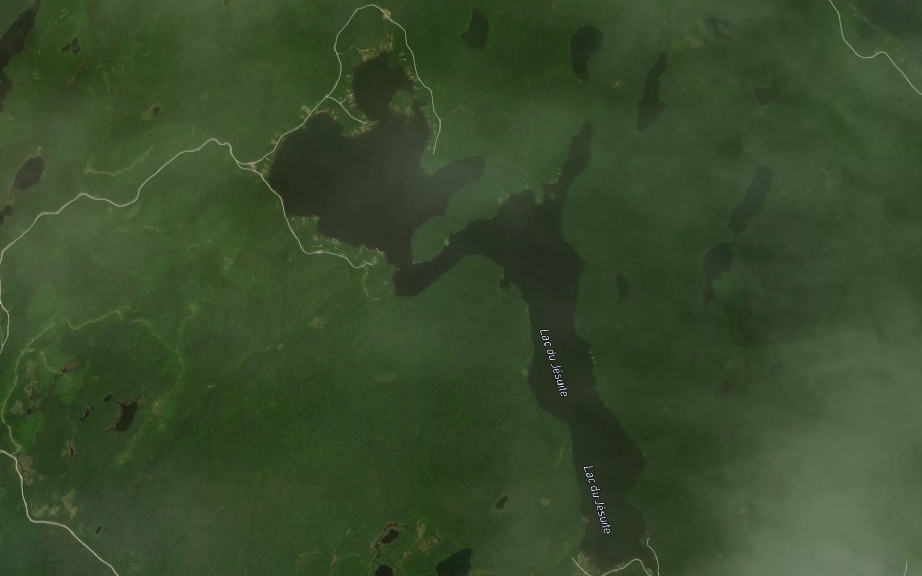 Satellite map of the Lac du Jesuite