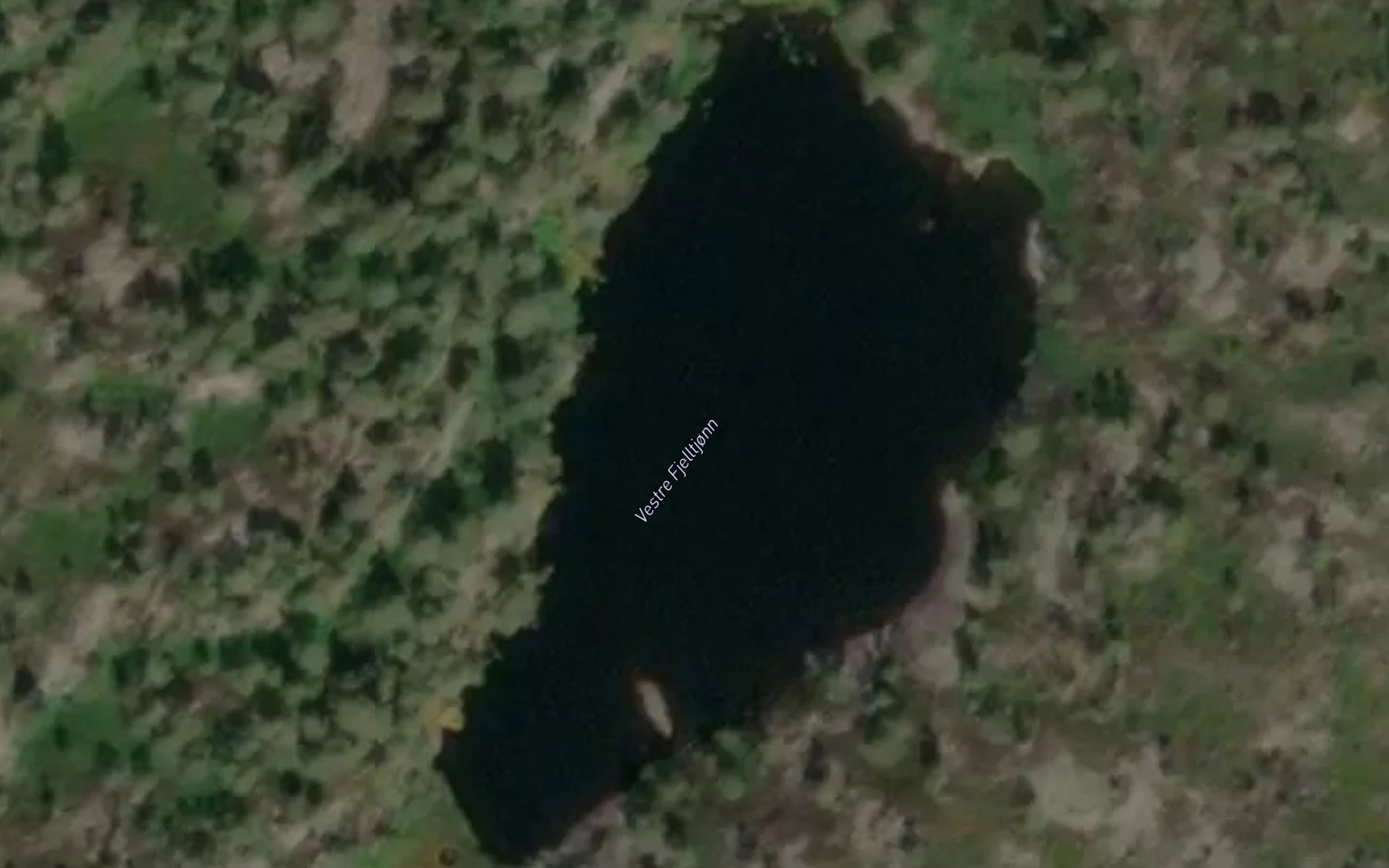 Satellite map of the Vestre Fjelltjonn