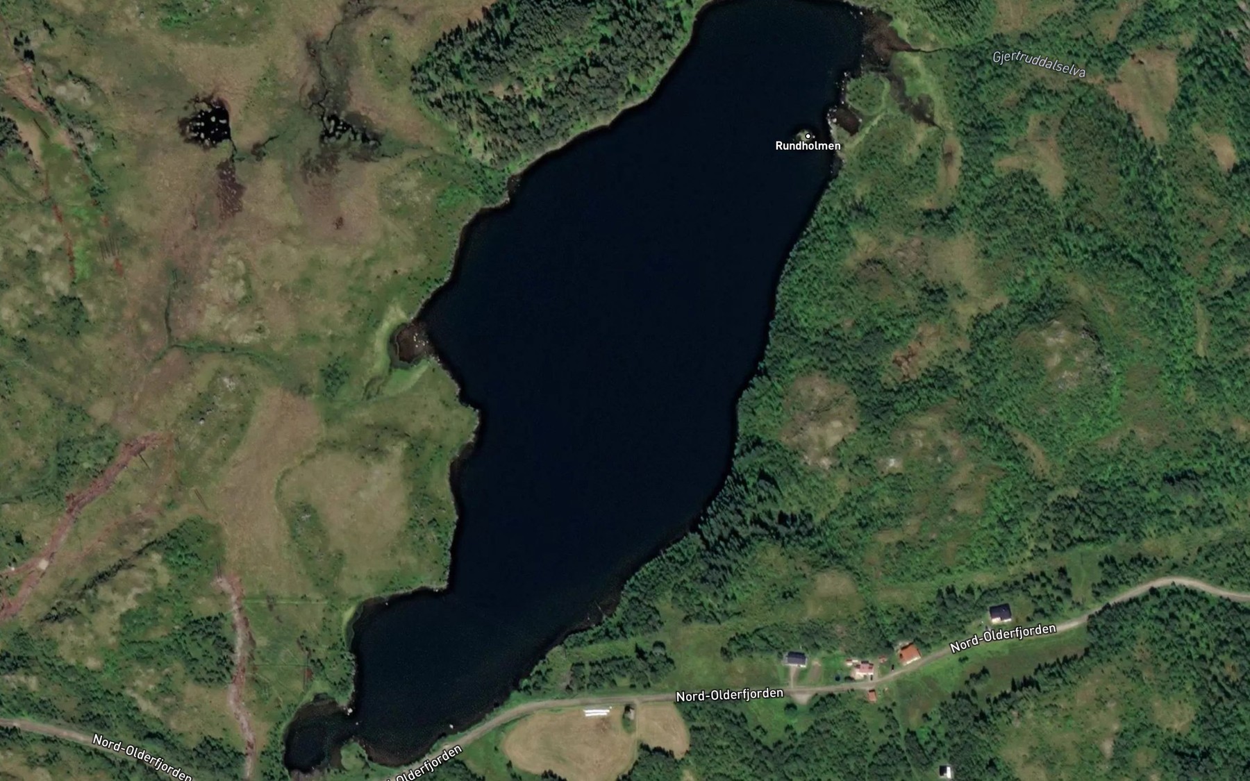 Satellite map of the Kleppstadvatnet