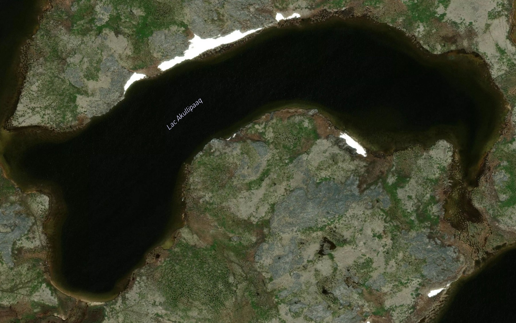 Satellite map of the Lac Akullipaaq