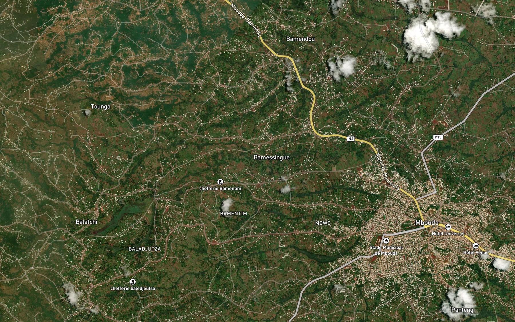 Satellite map of the Kekia