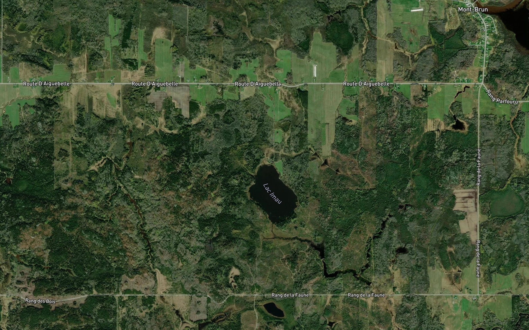 Satellite map of the Ruisseau Gagnon