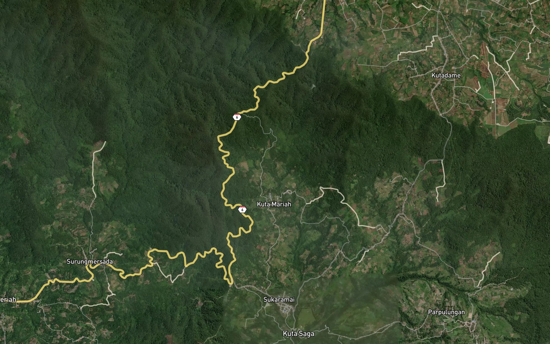 Satellite map of the Lae Kabeakan