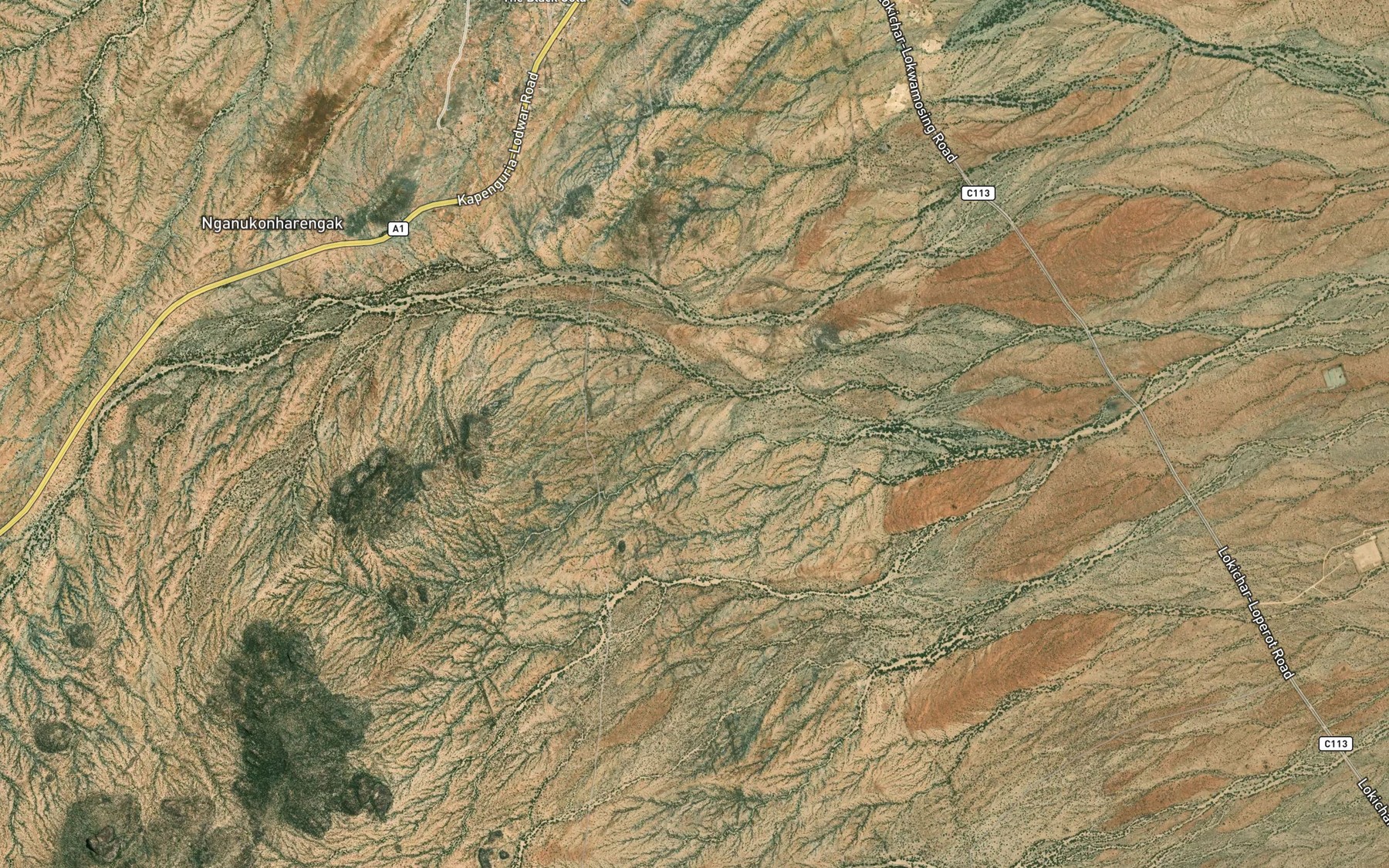 Satellite map of the Loreng