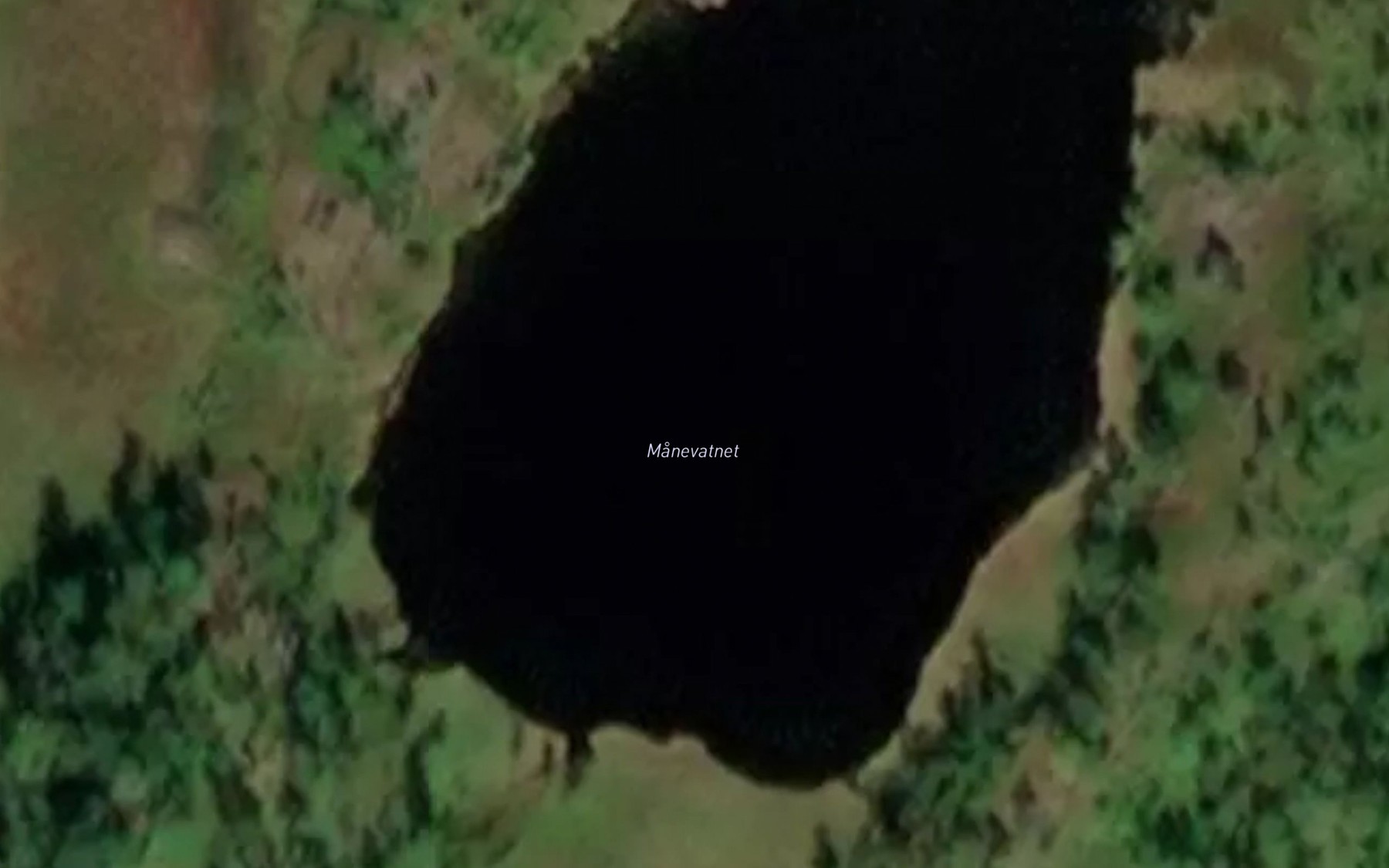 Satellite map of the Manevatnet
