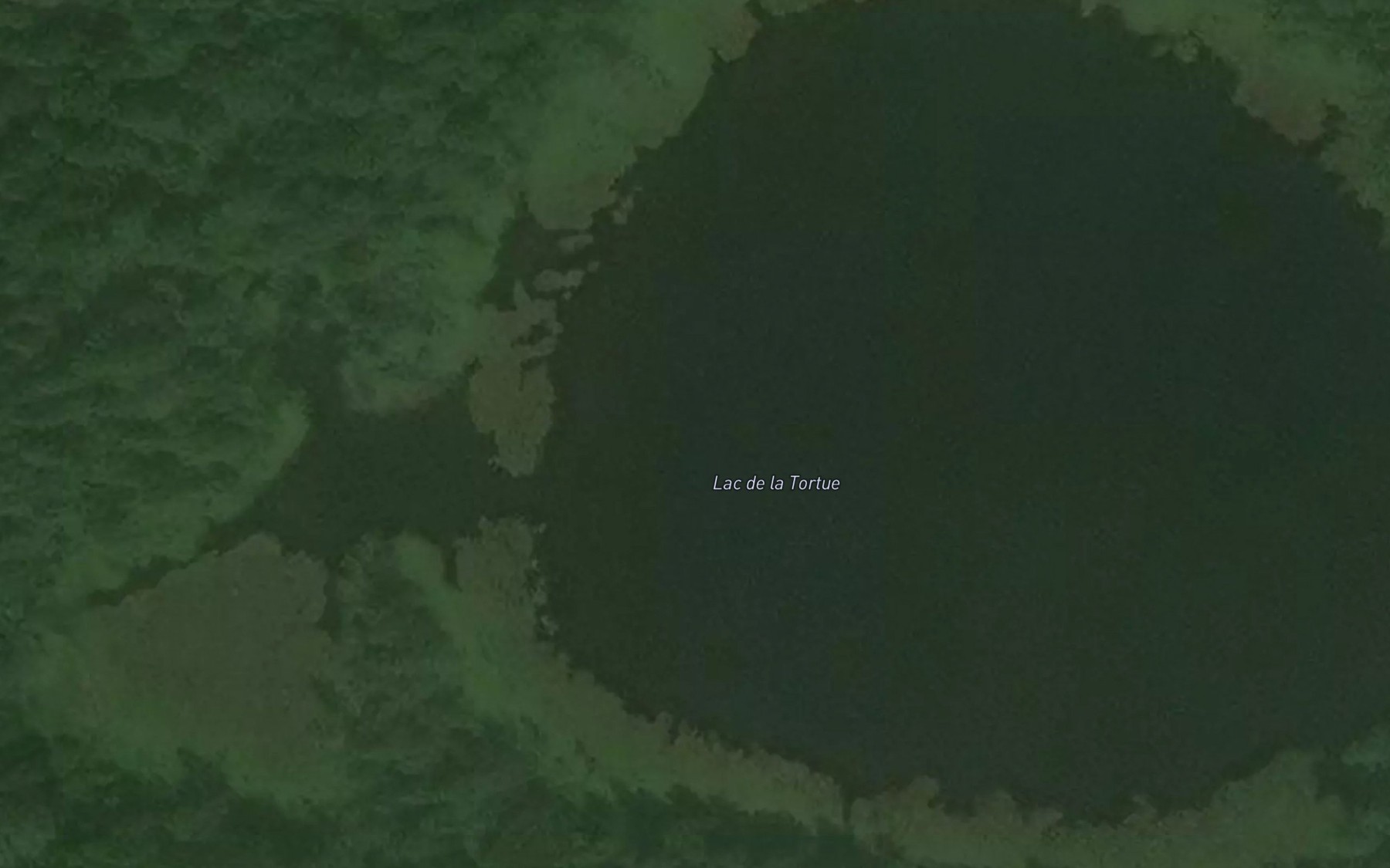 Satellite map of the Lac de la Tortue