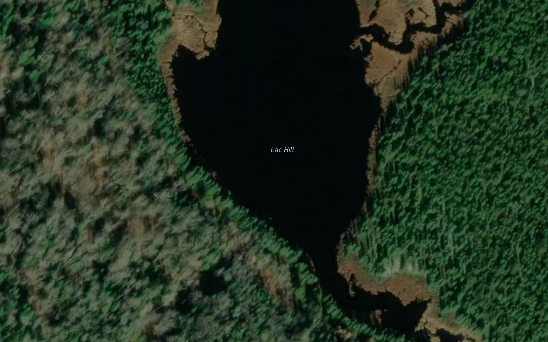 Satellite map of the Lac Hill