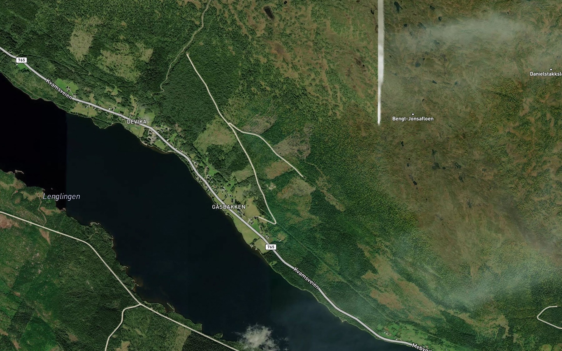 Satellite map of the Buktbekken