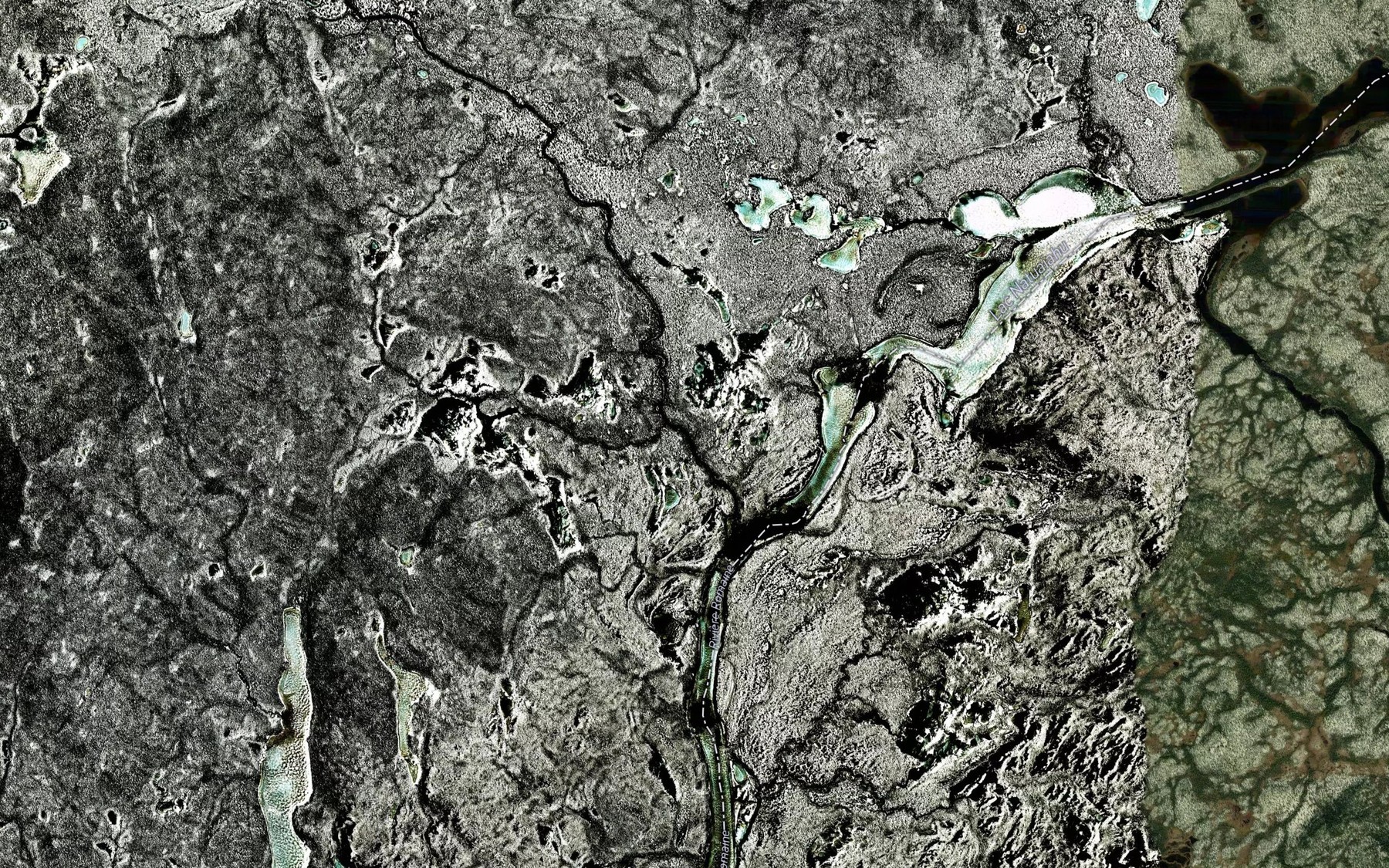 Satellite map of the Riviere aux Pecheurs
