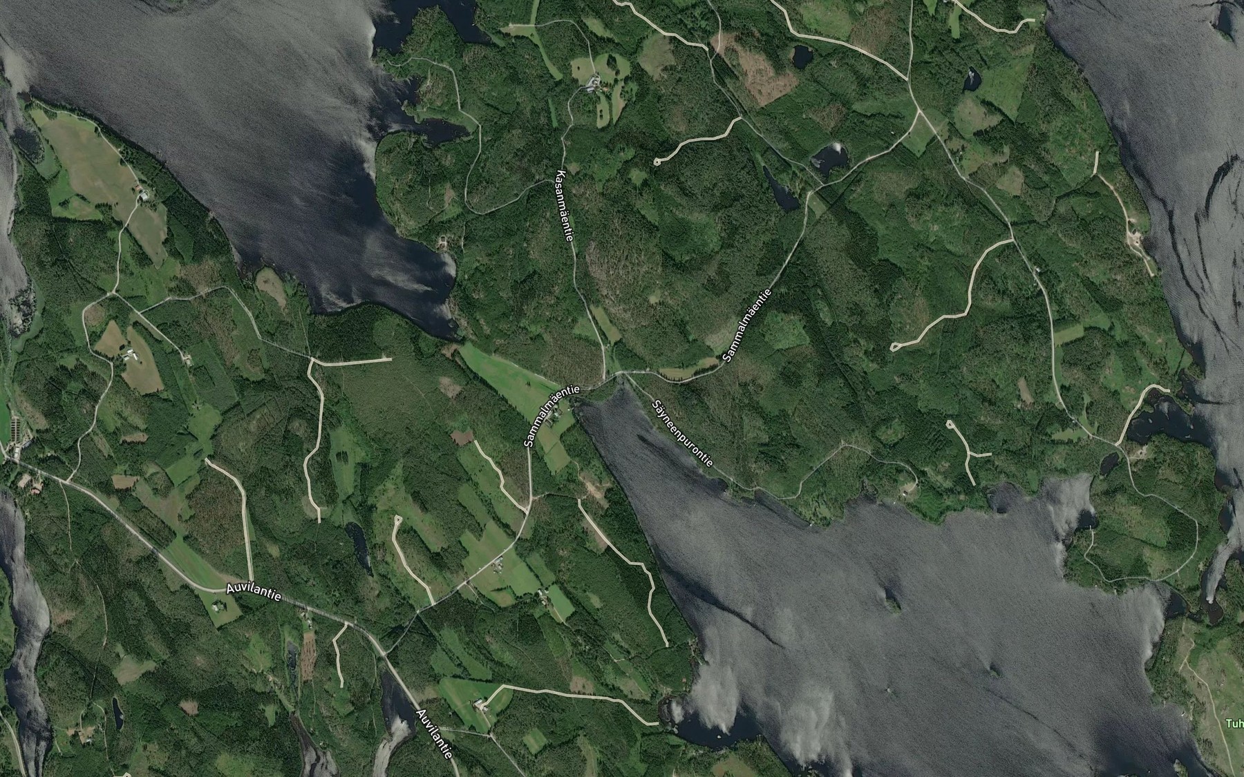 Satellite map of the Oksalahti