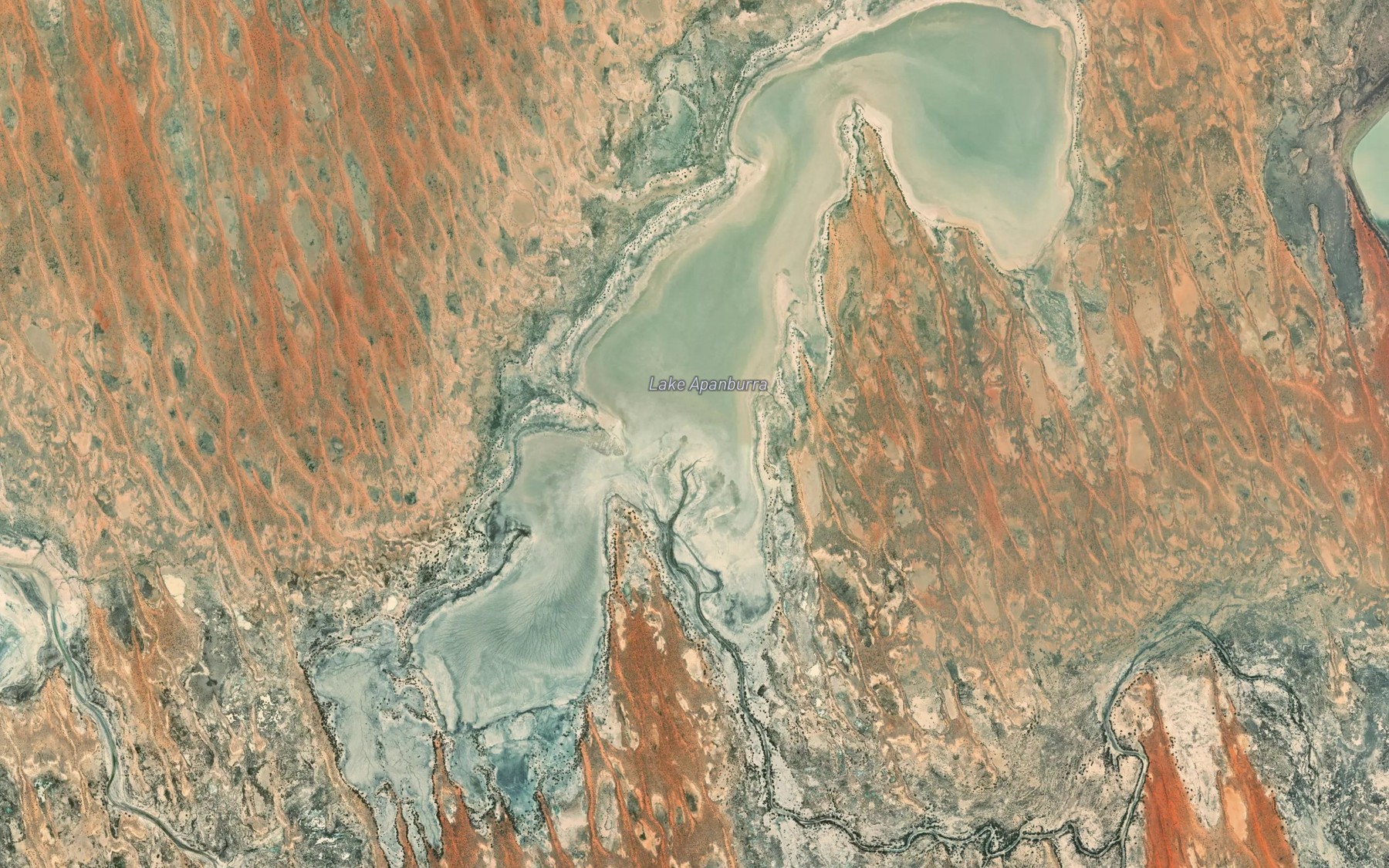 Satellite map of the Lake Apanburra