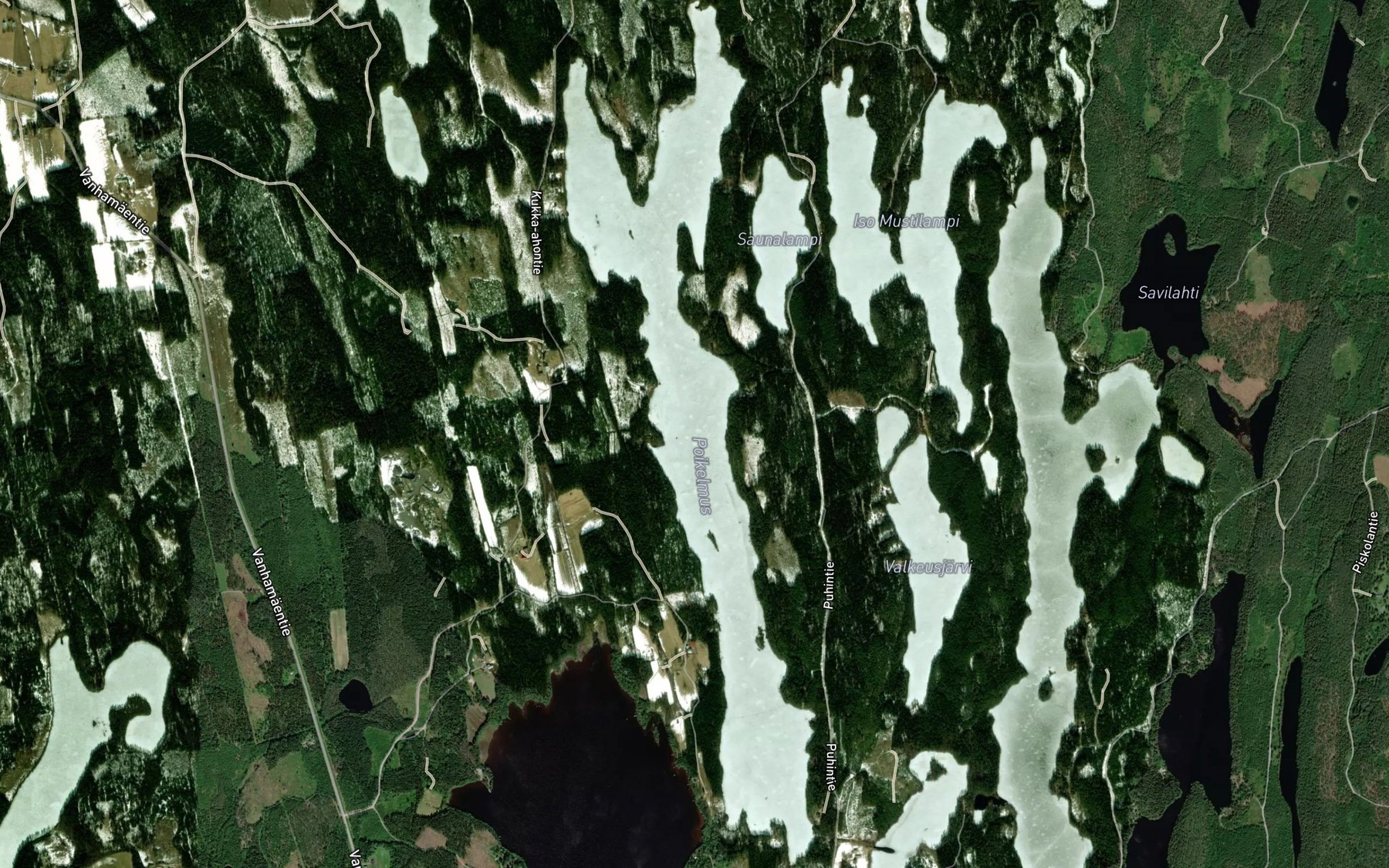 Satellite map of the Poikelmus