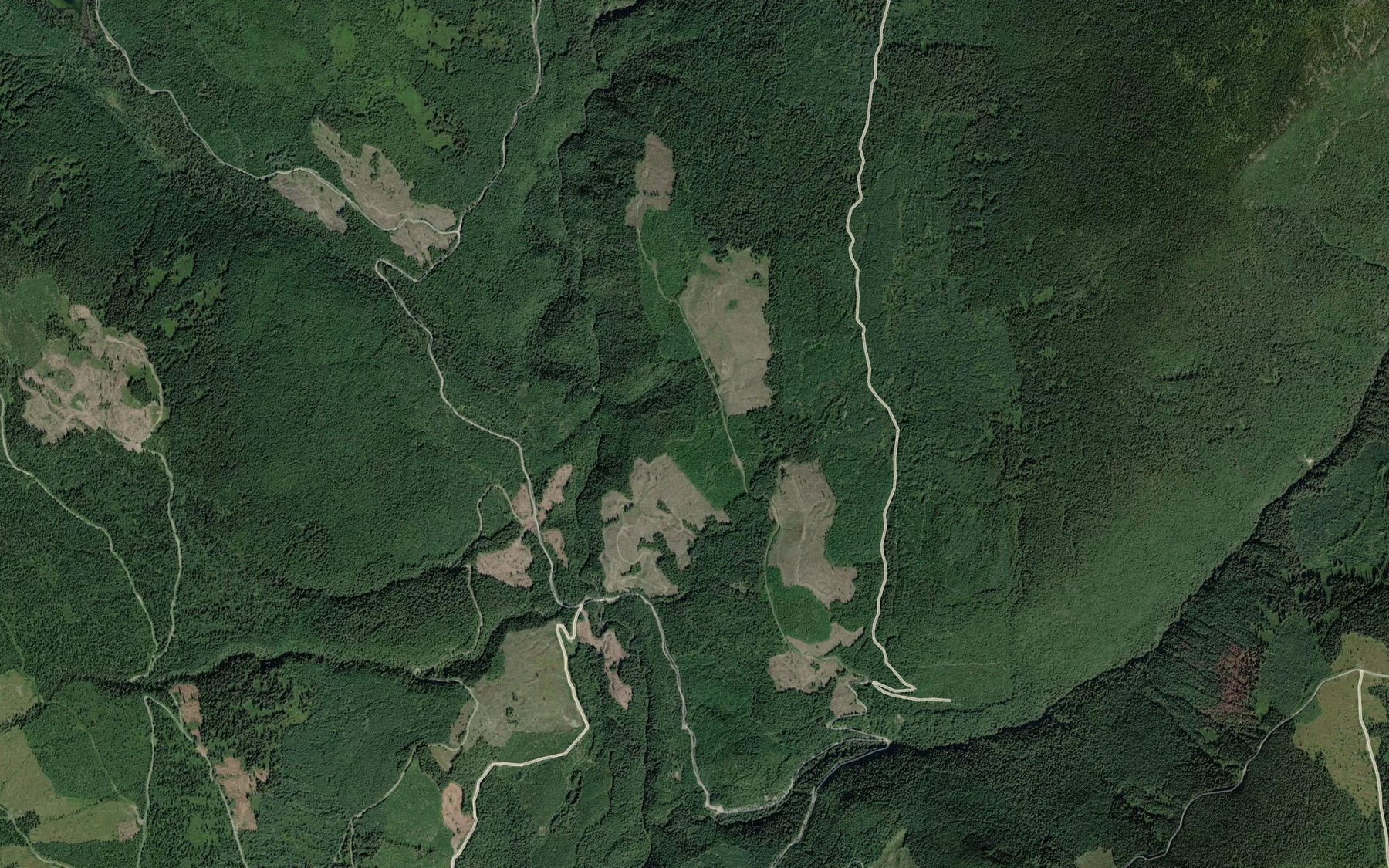 Satellite map of the Pisima Creek