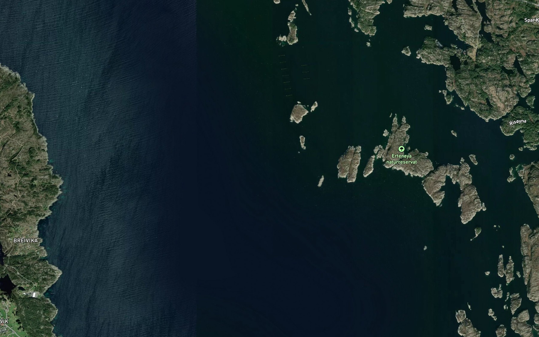 Satellite map of the Nordre Tretteflui