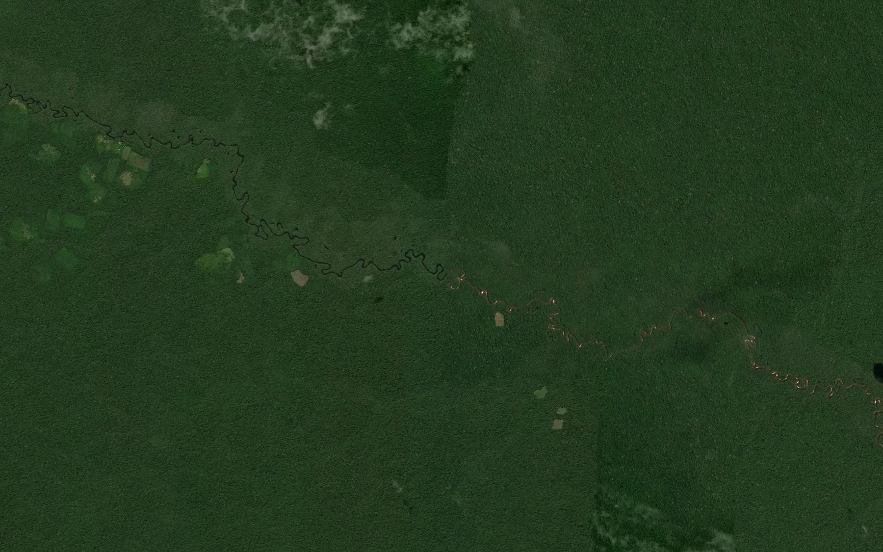 Satellite map of the Cano Chupabe