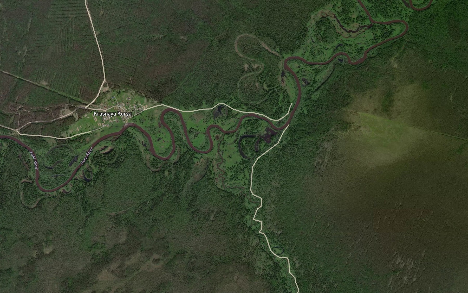Satellite map of the Syurol