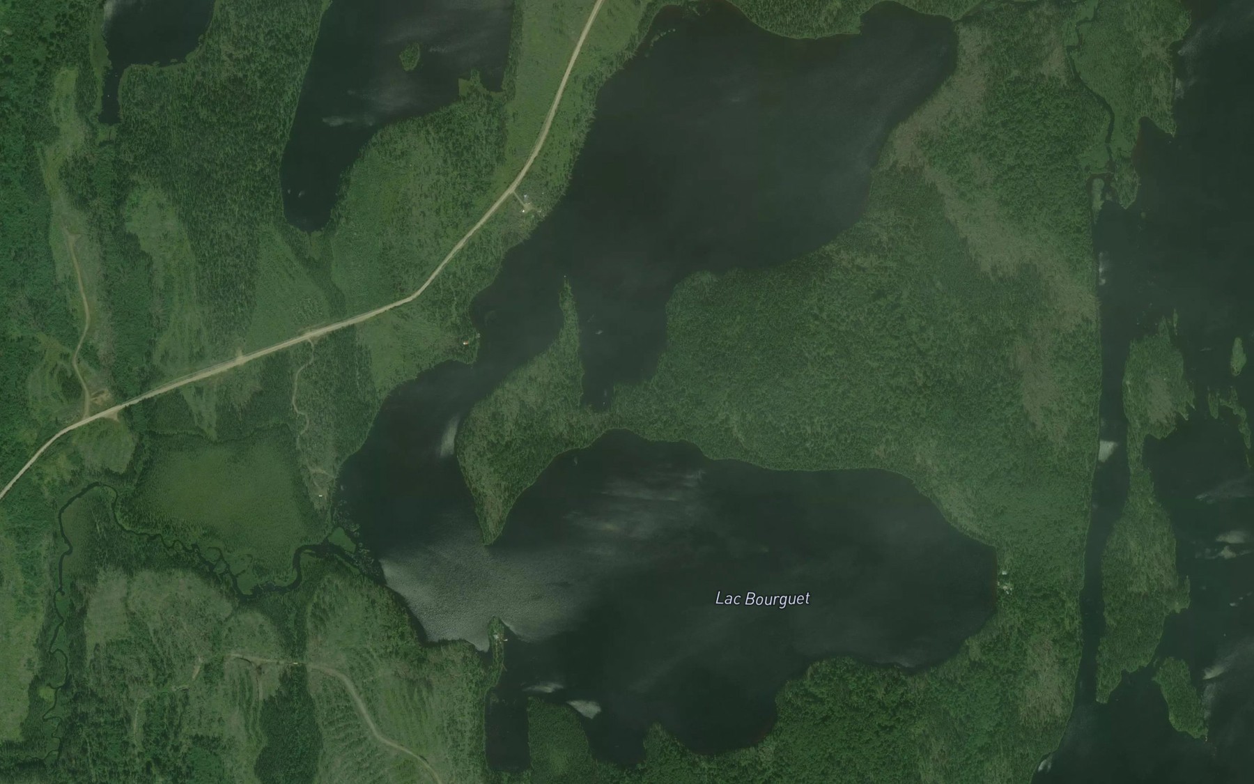 Satellite map of the Lac Bourguet