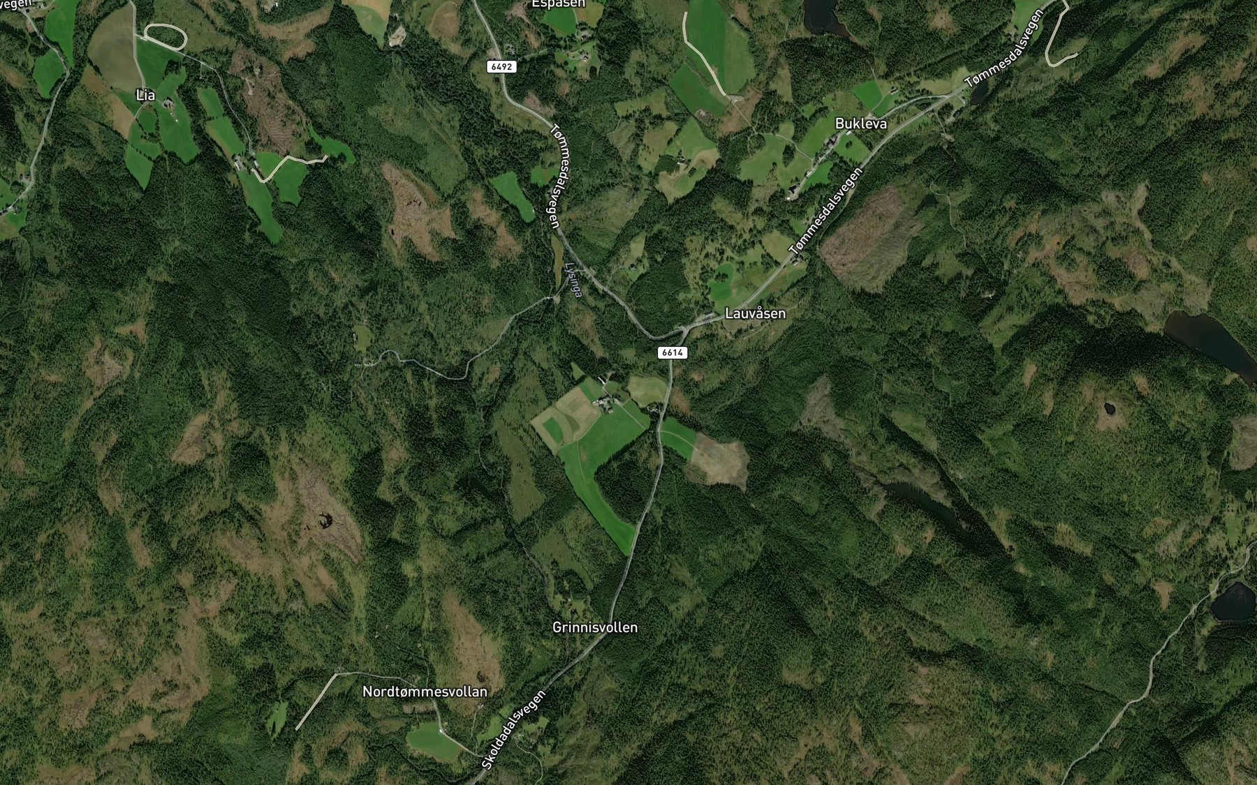 Satellite map of the Lova