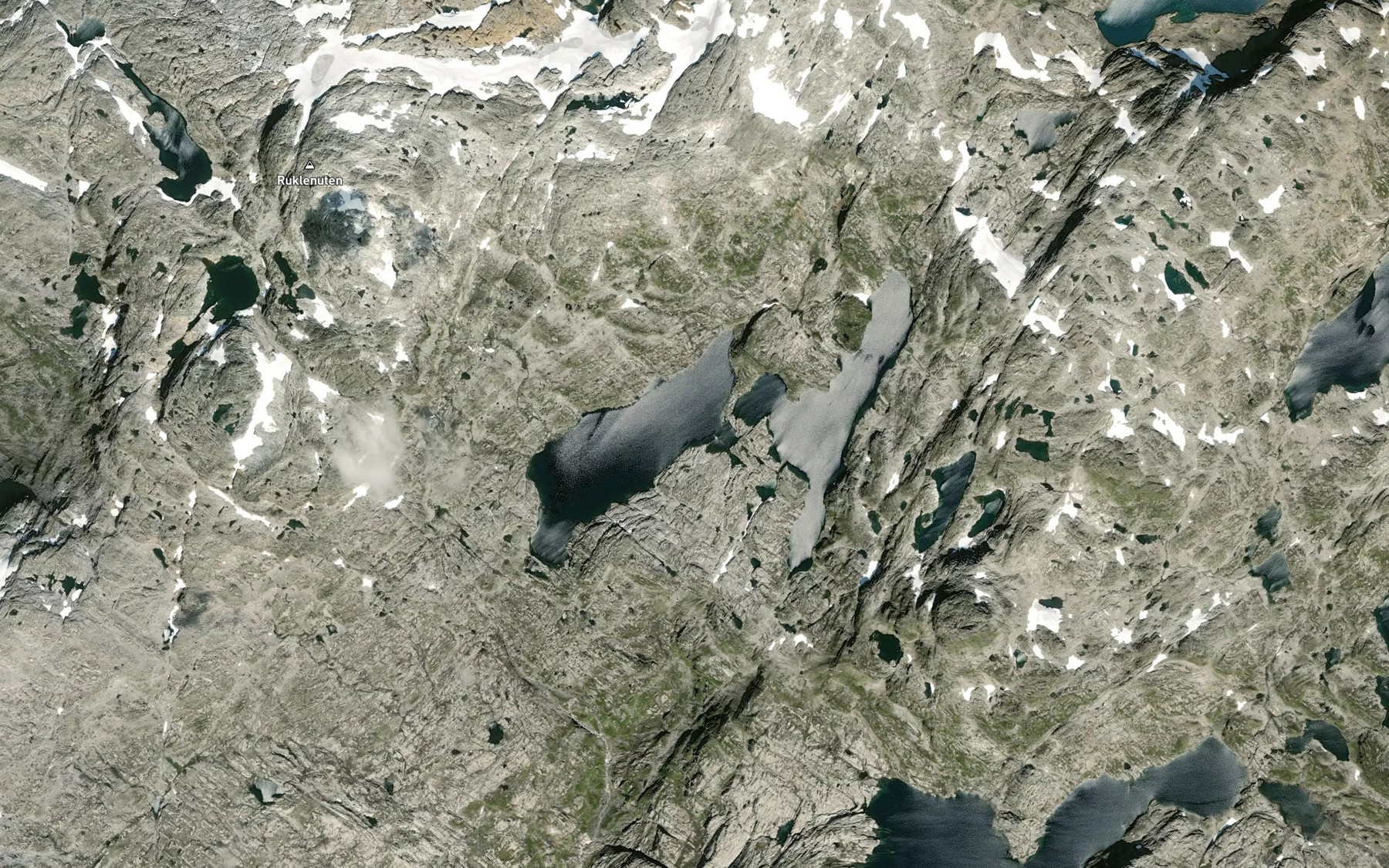 Satellite map of the Blavatnet,nordre