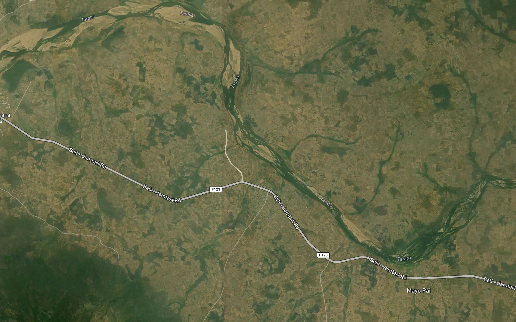 Satellite map of the River Bingan