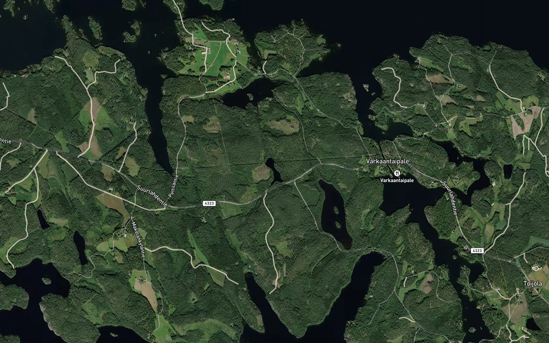 Satellite map of the Kaaterlampi