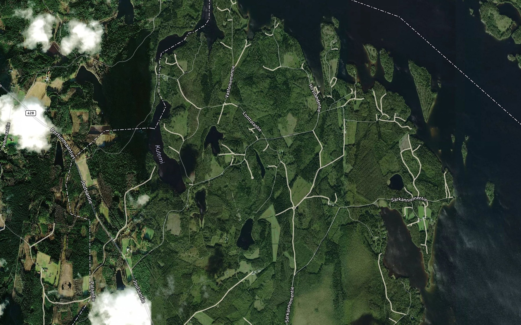 Satellite map of the Kaijanlampi