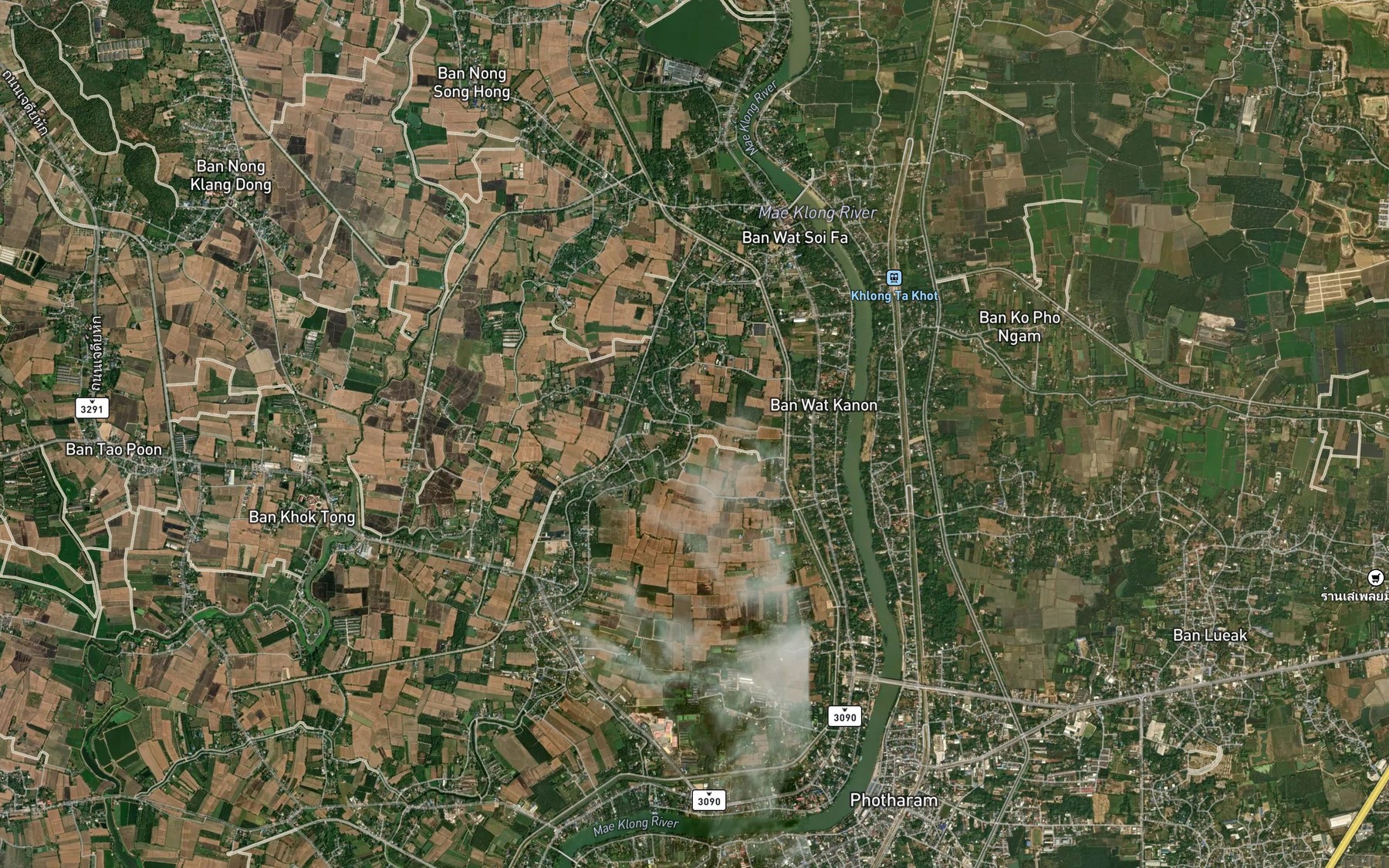 Satellite map of the Khlong Chan