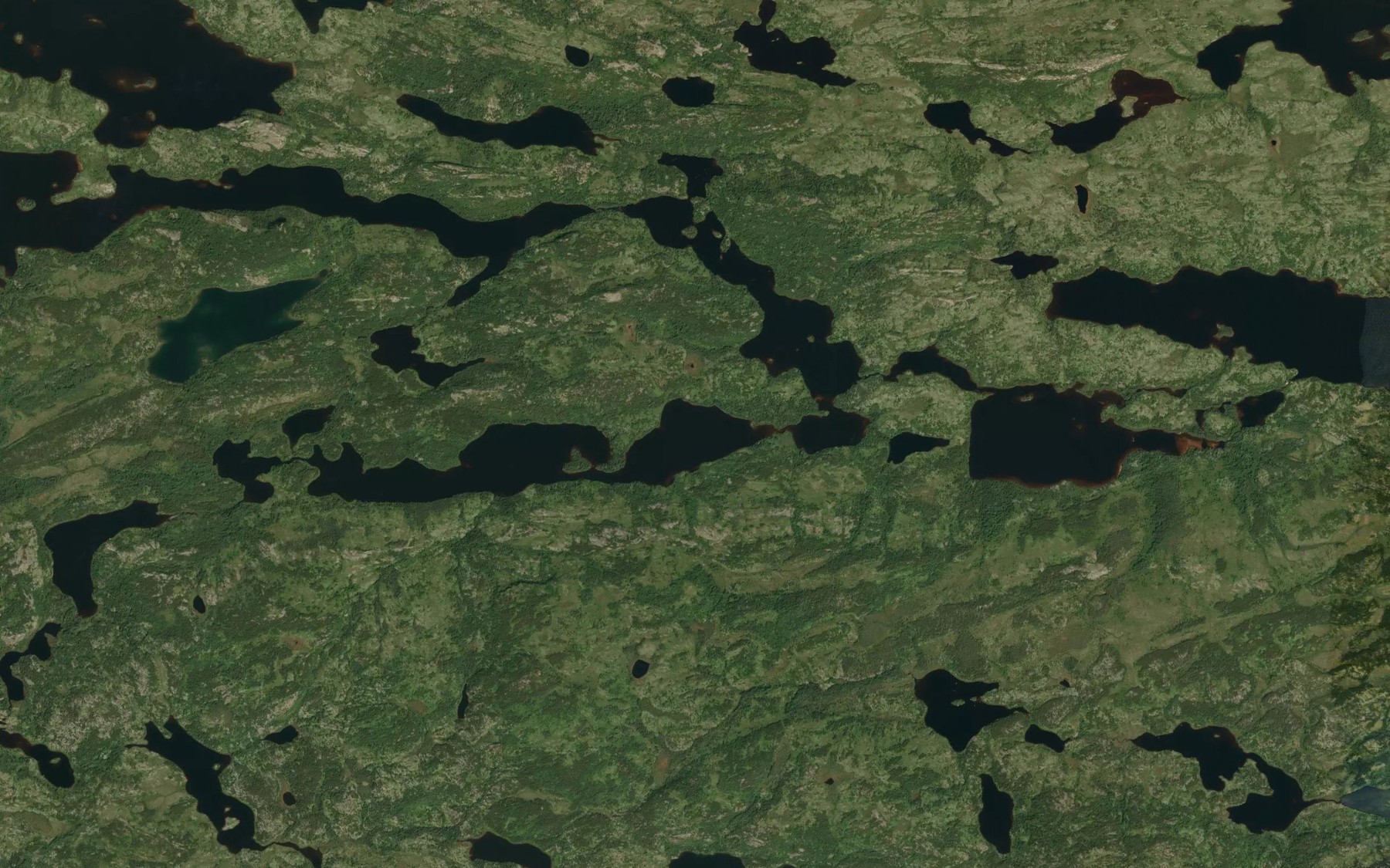 Satellite map of the Lac Kapimikamach