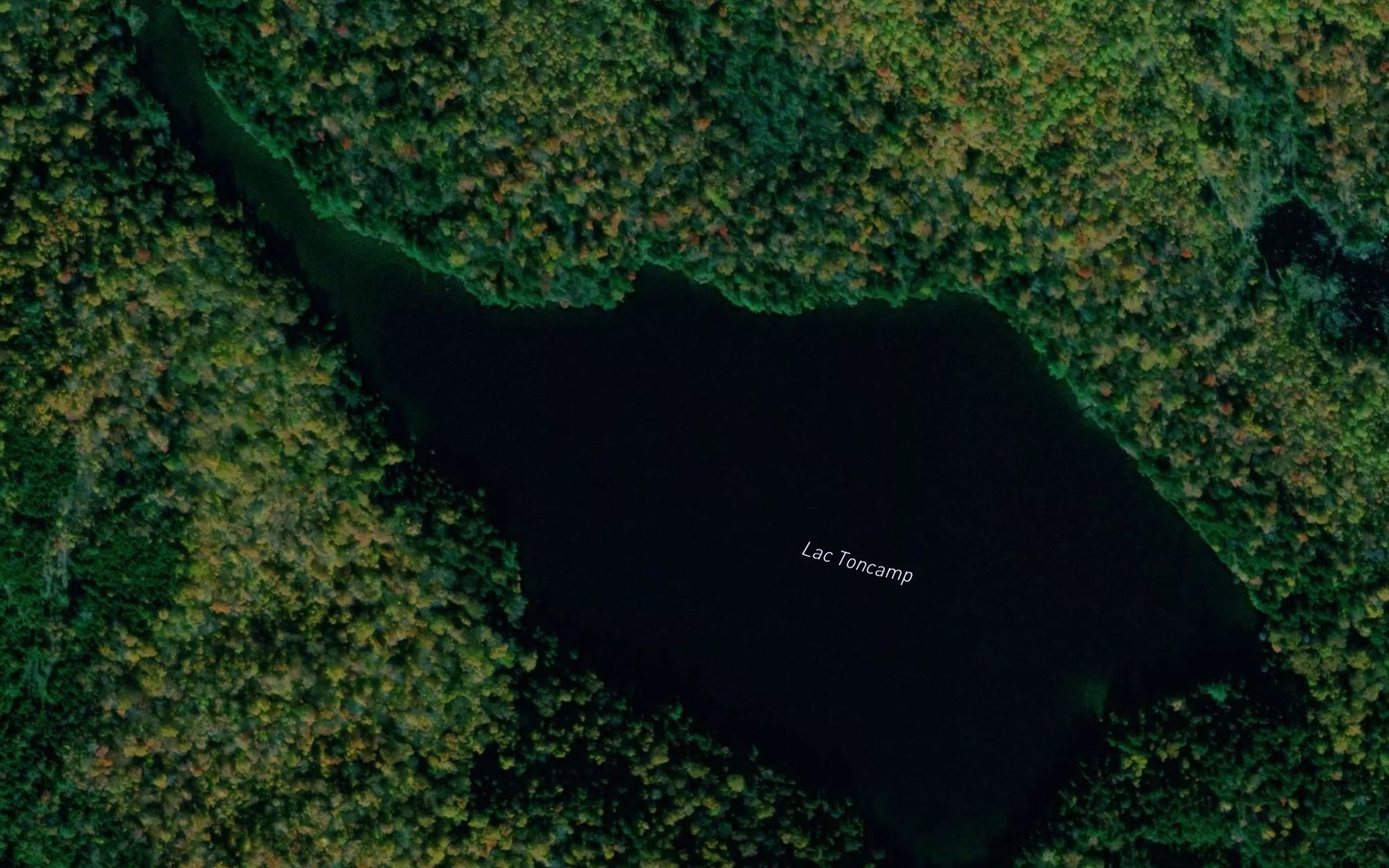Satellite map of the Lac Toncamp