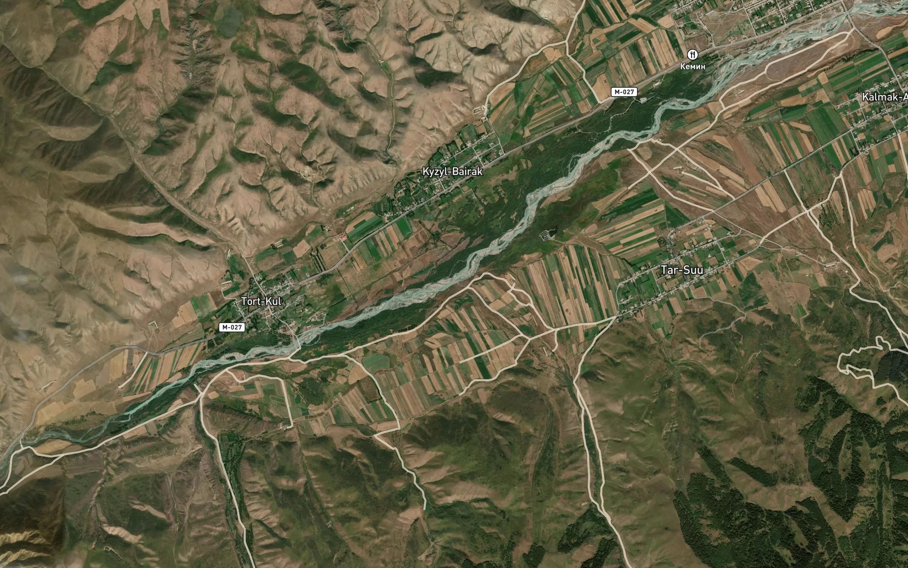 Satellite map of the Tarsu