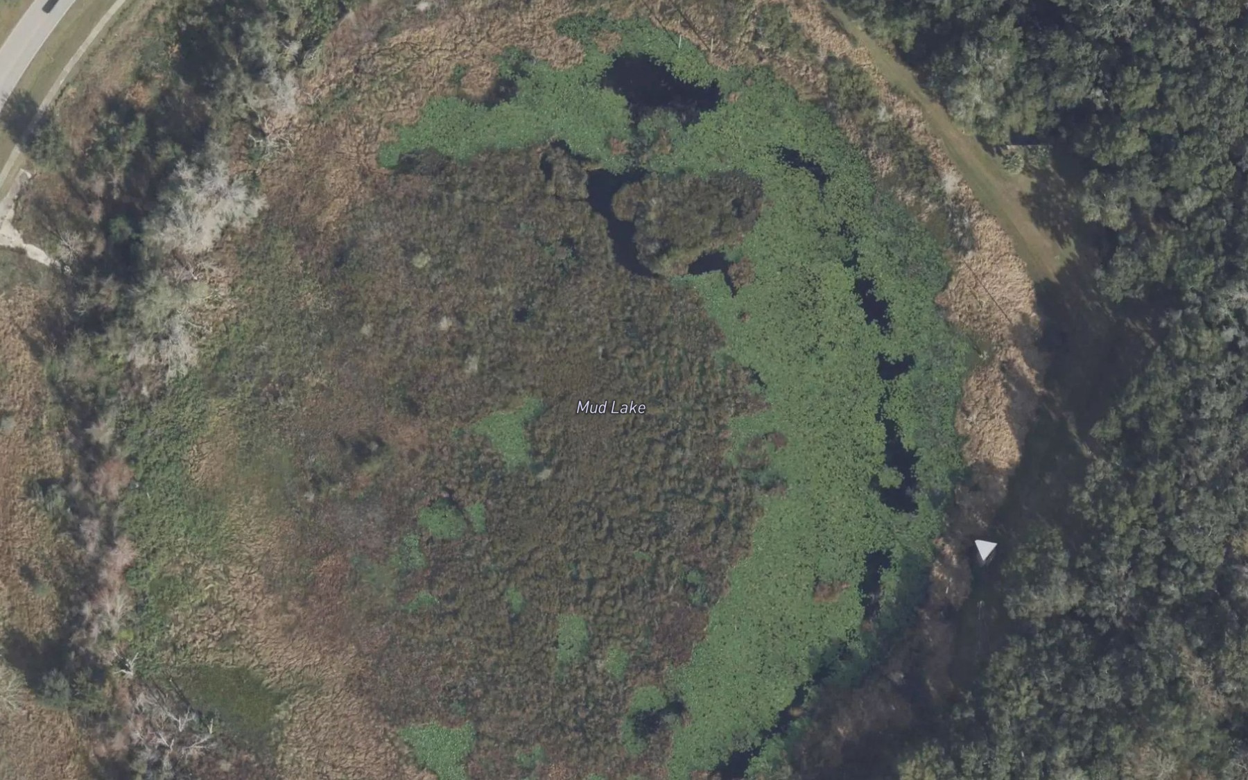 Satellite map of the Mud Lake