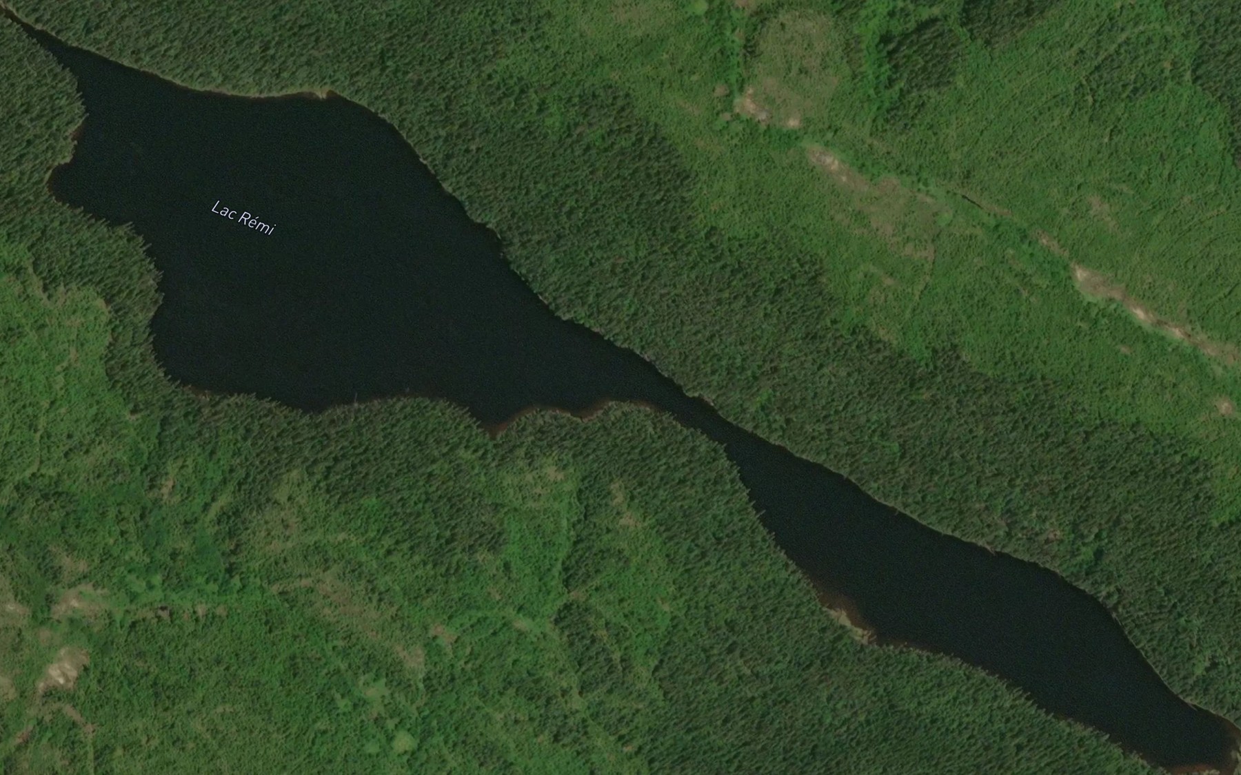 Satellite map of the Lac Remi