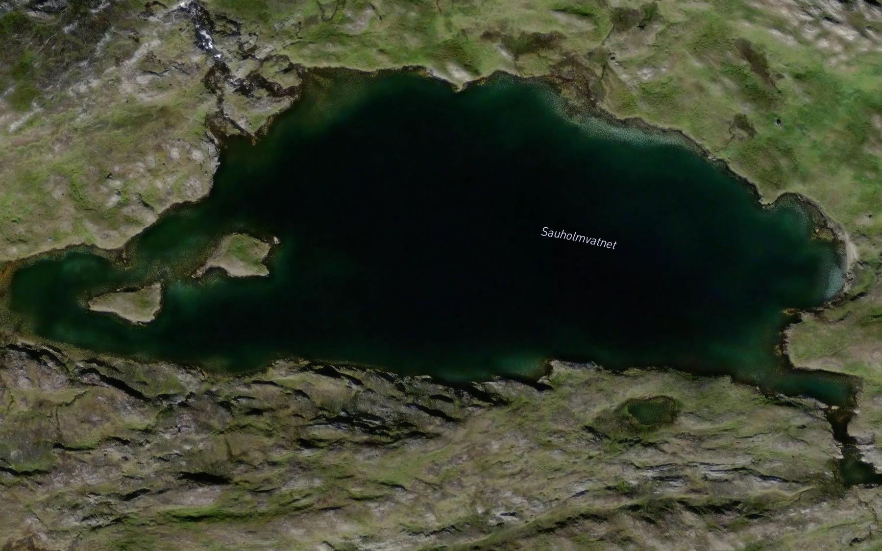 Satellite map of the Sauholmvatnet