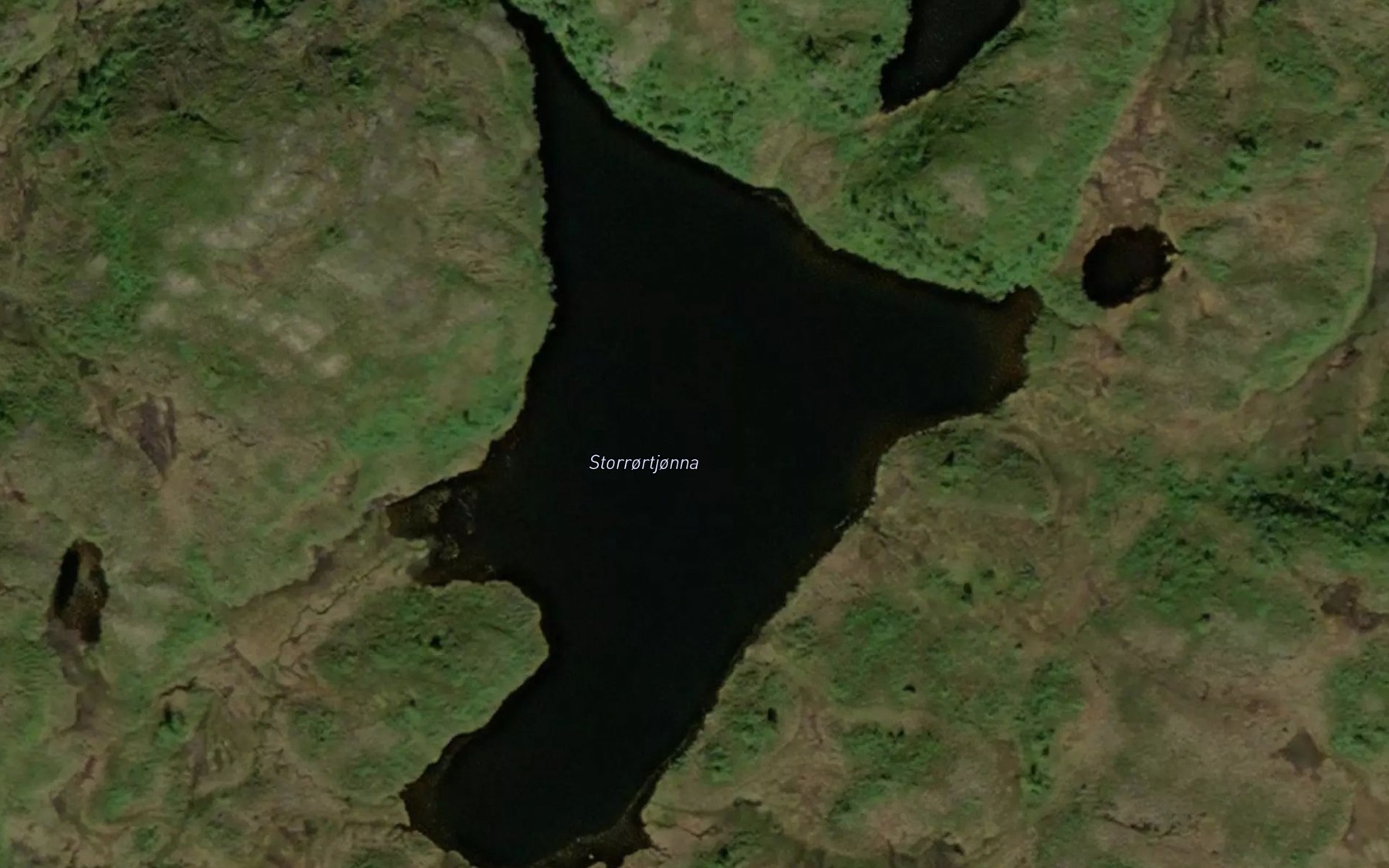 Satellite map of the Storortjorna