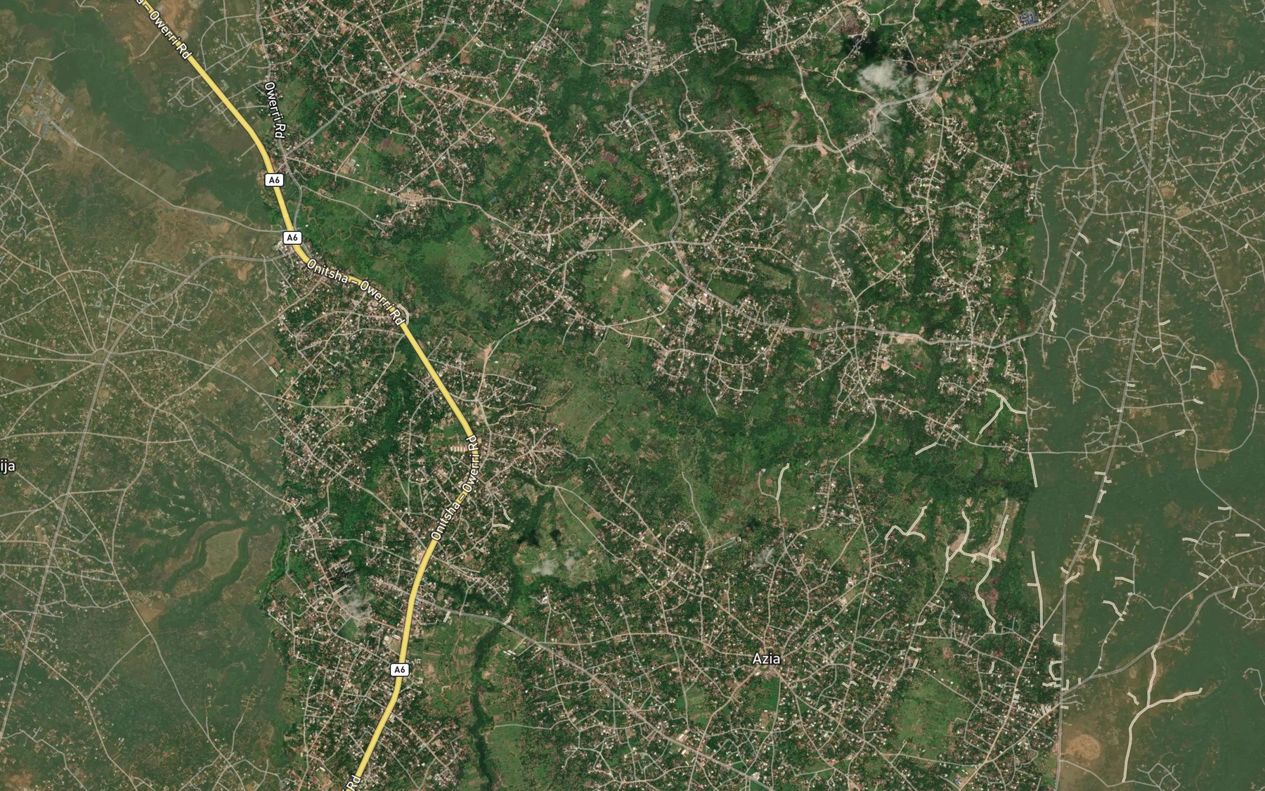 Satellite map of the River Omai