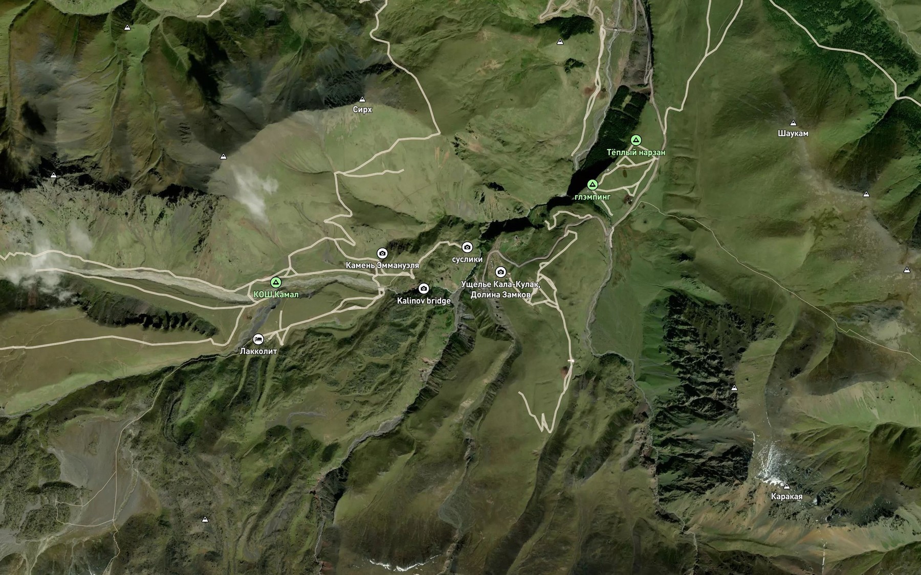 Satellite map of the Kyzylkol
