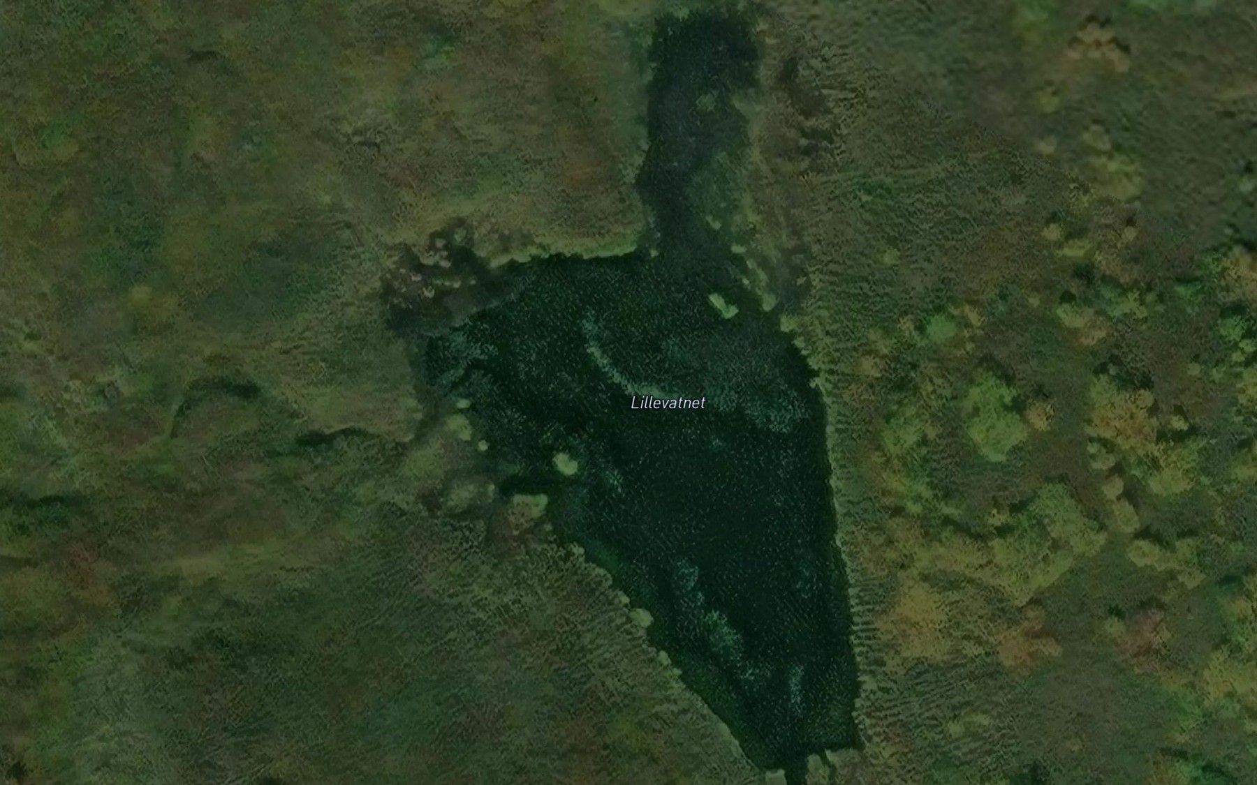 Satellite map of the Lillevannet