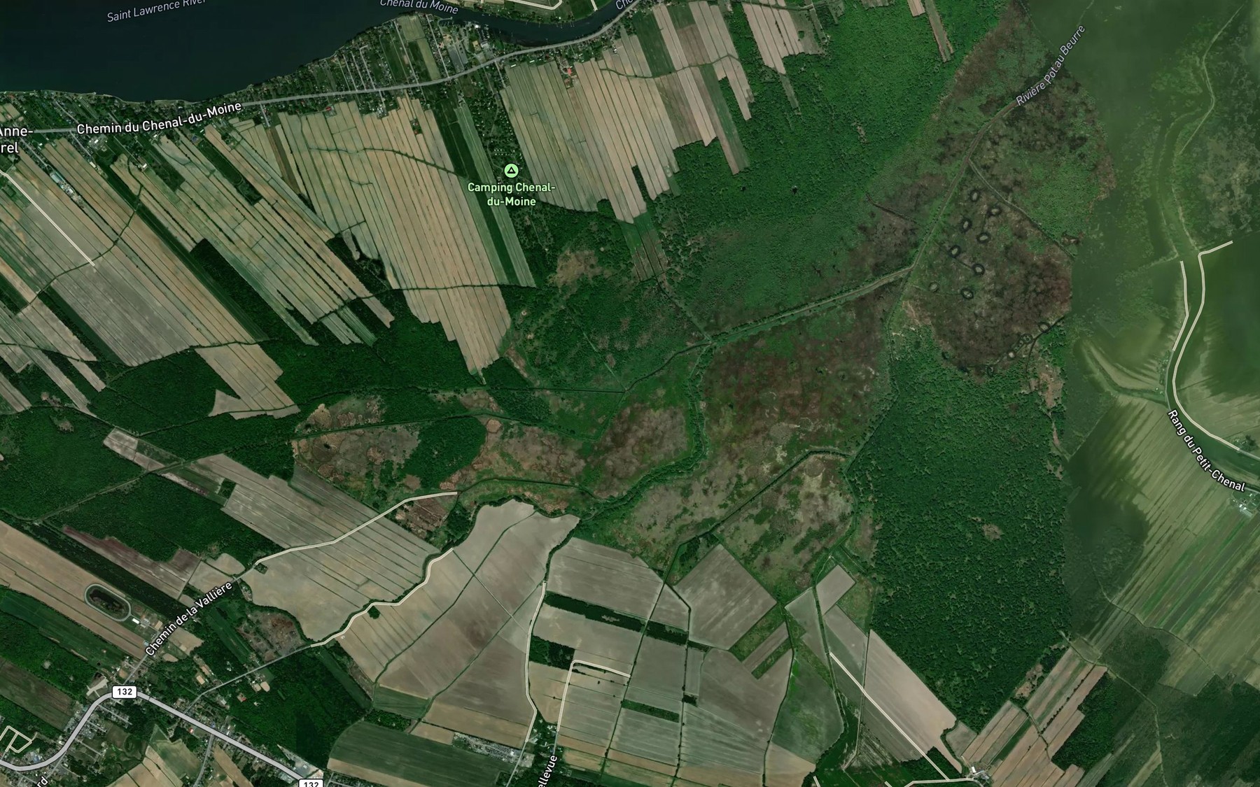 Satellite map of the Decharge des Quarante