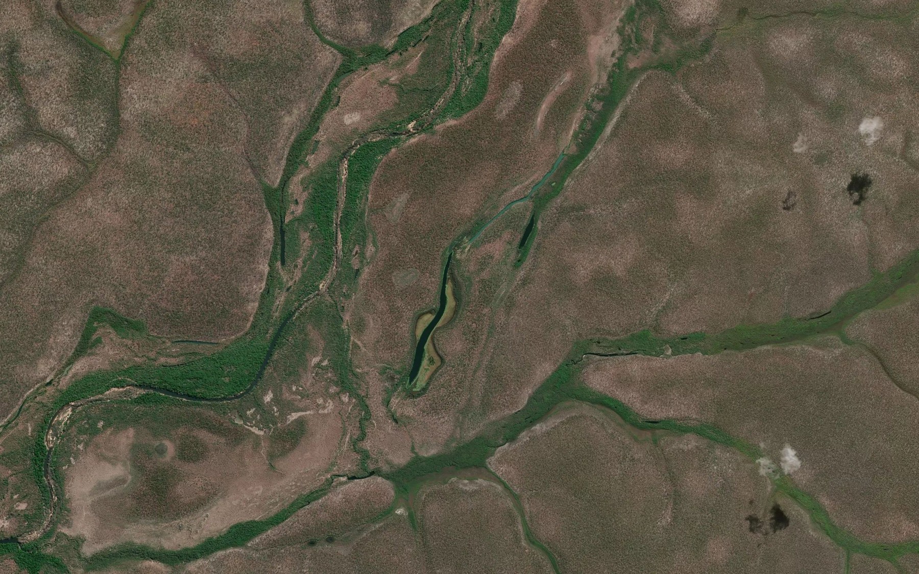 Satellite map of the Lake Archer